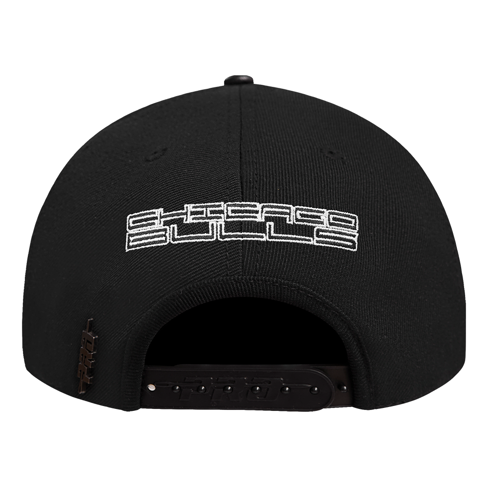 Pro Standard Chicago Bulls Met Gold Snapback Hat - Black/Gold - BLACK/GOLD Thumbnail View 4