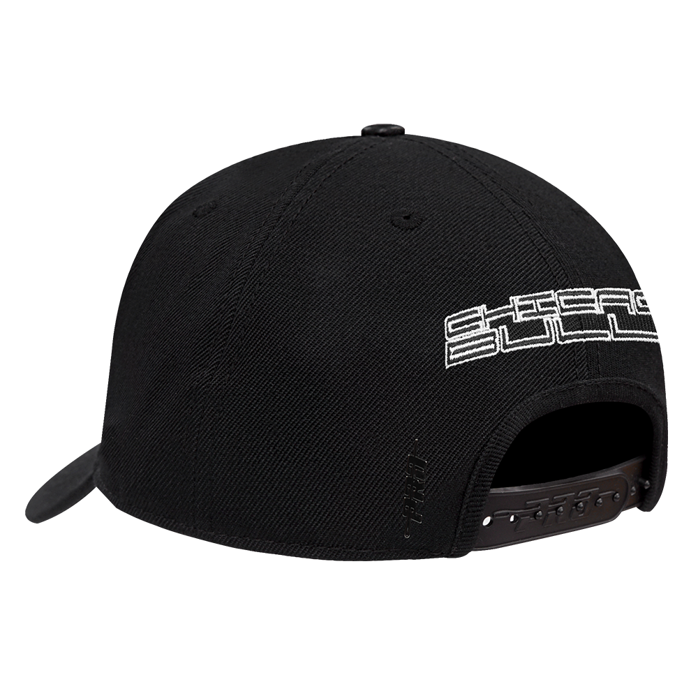 Pro Standard Chicago Bulls Met Gold Snapback Hat - Black/Gold - BLACK/GOLD Thumbnail View 5