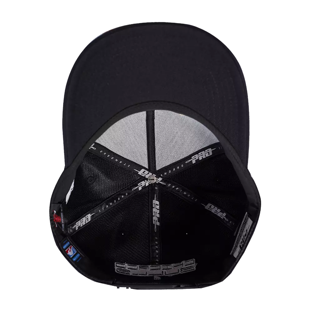 Pro Standard Chicago Bulls Met Gold Snapback Hat-Black/Gold - BLACK/GOLD