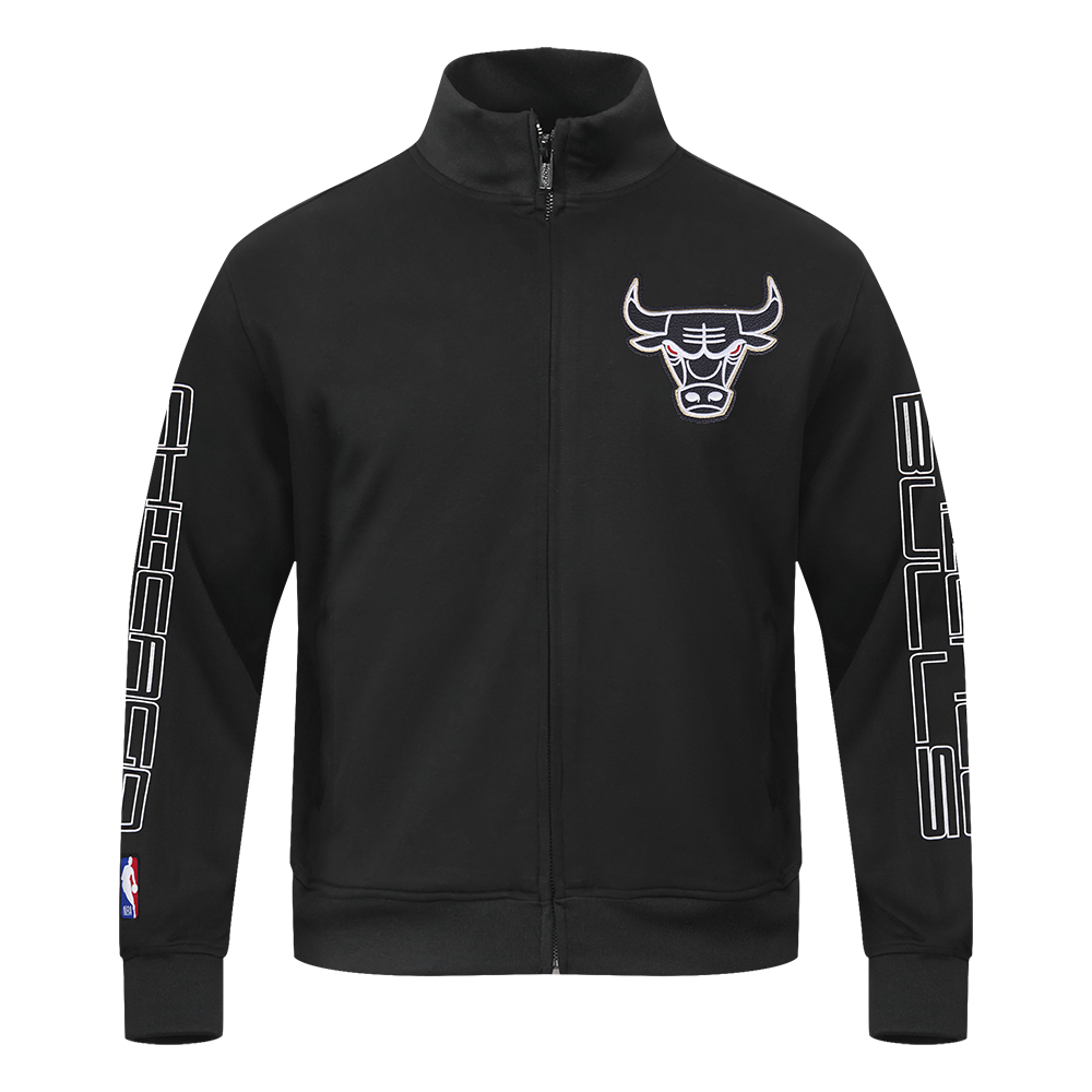 Pro Standard Chicago Bulls Met Gold Track Jacket-Black - BLACK/GOLD Thumbnail View 1