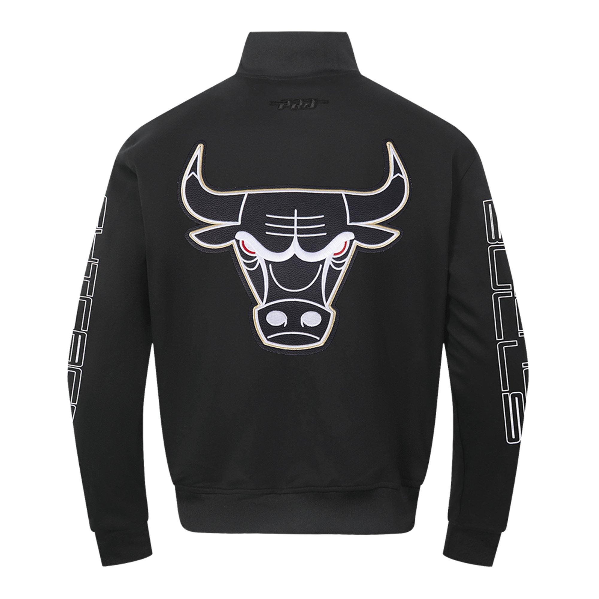 Pro Standard Chicago Bulls Met Gold Track Jacket-Black - BLACK/GOLD Thumbnail View 2
