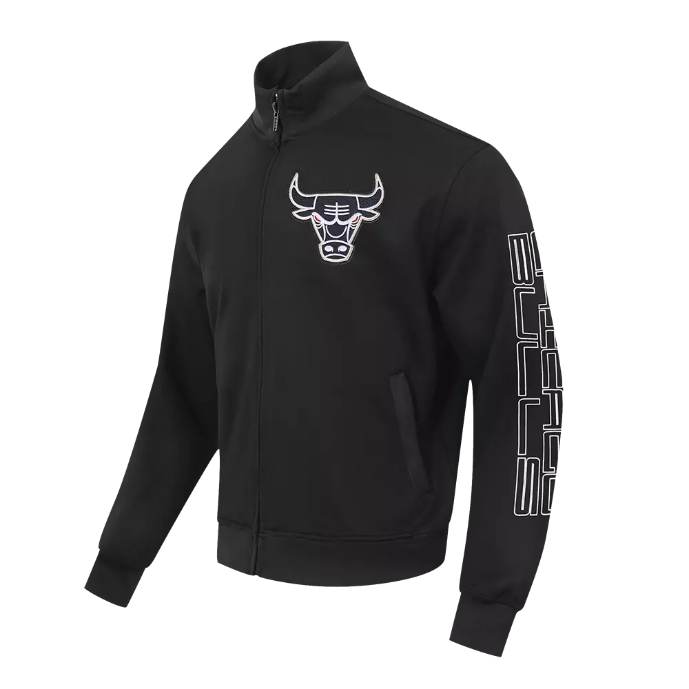 Pro Standard Chicago Bulls Met Gold Track Jacket-Black - BLACK/GOLD