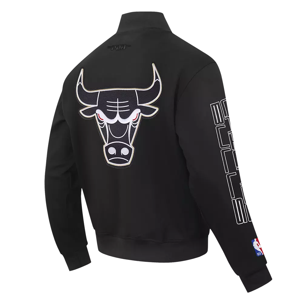 Pro Standard Chicago Bulls Met Gold Track Jacket-Black - BLACK/GOLD