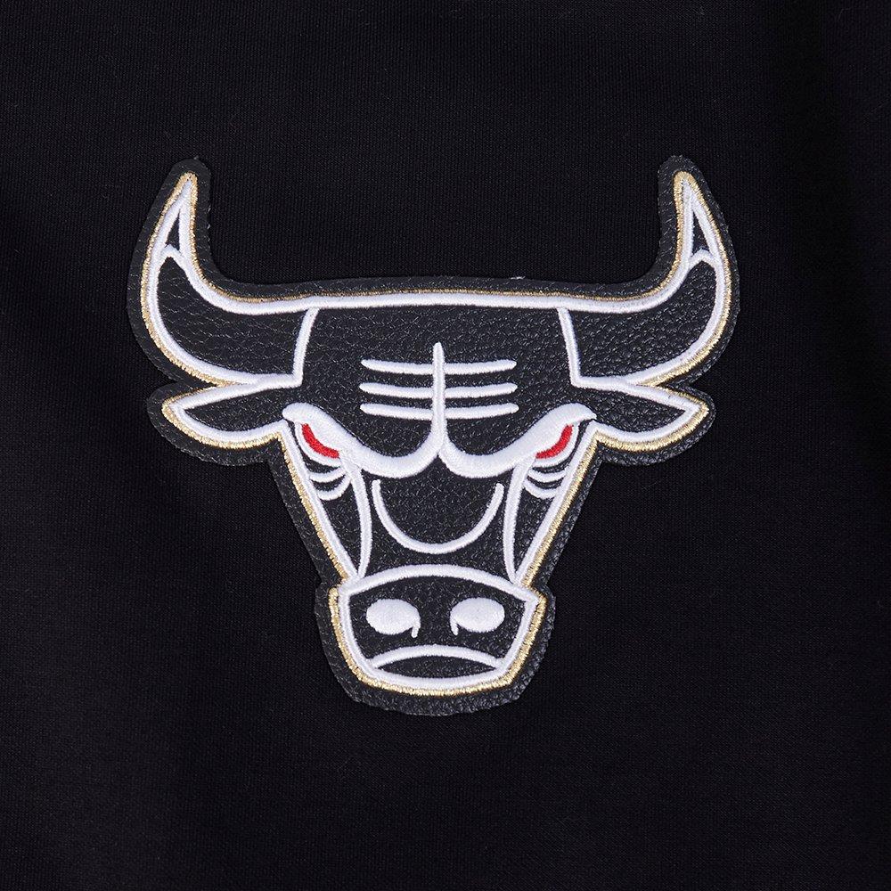 Pro Standard Chicago Bulls Met Gold Track Jacket-Black - BLACK/GOLD Thumbnail View 6