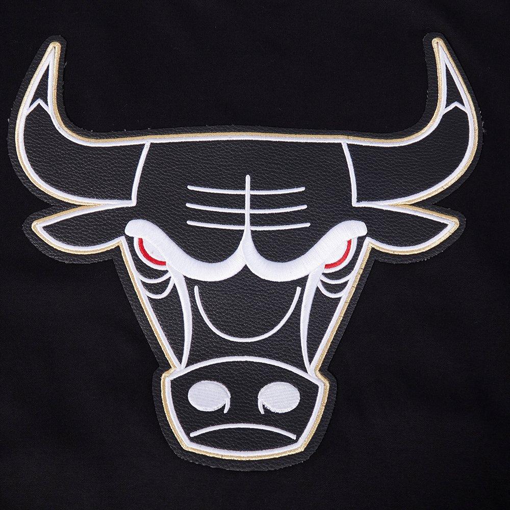 Pro Standard Chicago Bulls Met Gold Track Jacket-Black - BLACK/GOLD Thumbnail View 5