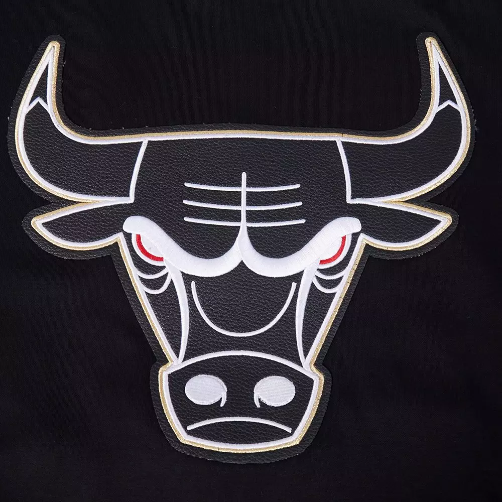 Pro Standard Chicago Bulls Met Gold Track Jacket-Black - BLACK/GOLD