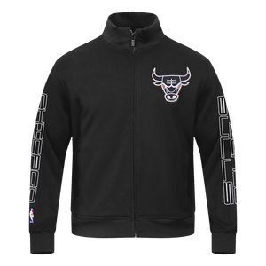 Pro Standard Chicago Bulls Met Gold Track Jacket-Black