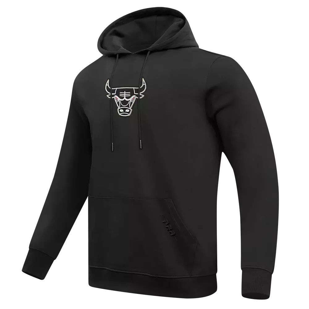 Pro Standard Men's Chicago Bulls Met Gold Hoodie-Black/Gold - BLACK/GOLD