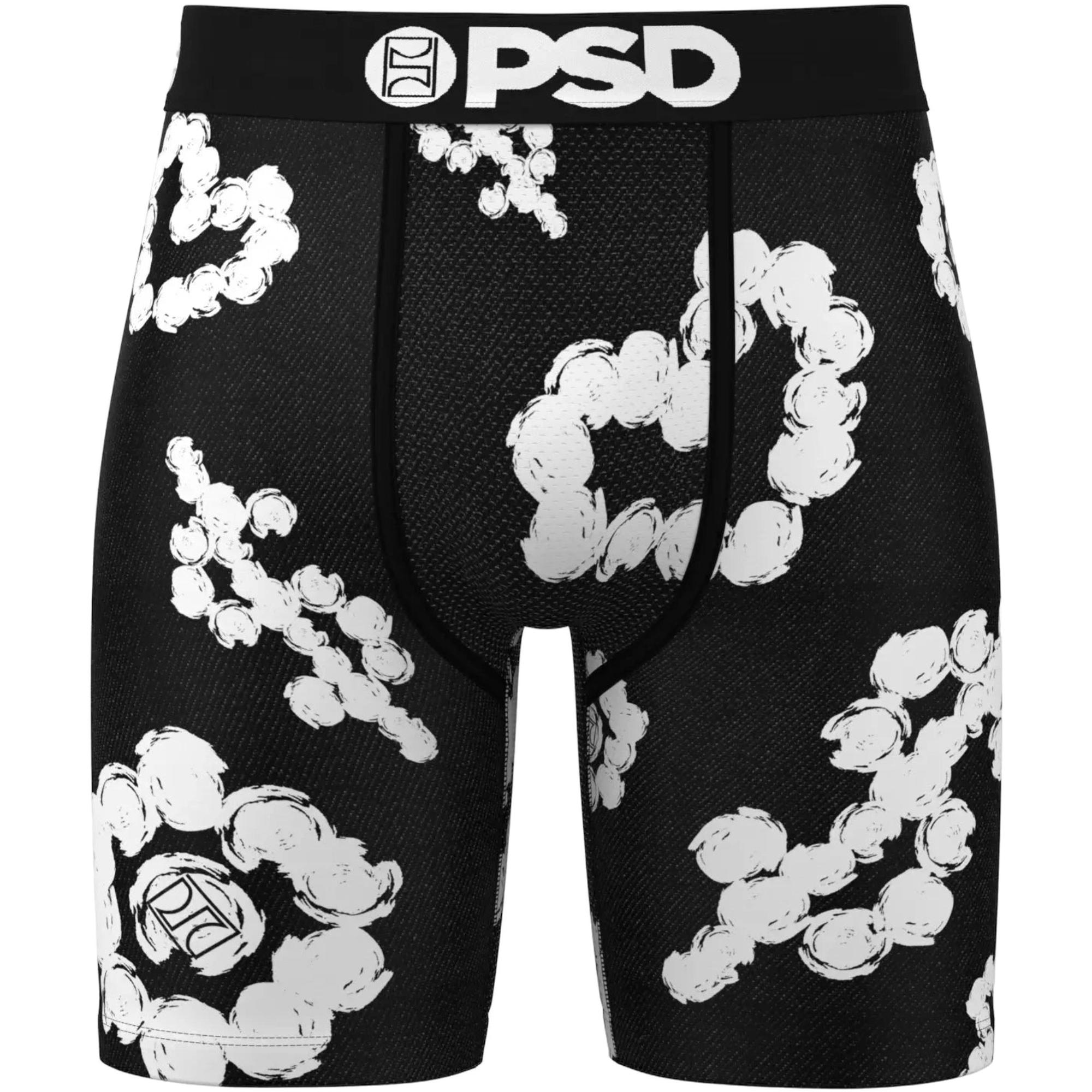 PSD Men's Cloud Drops Underwear - BLACK/WHITE Thumbnail View 1