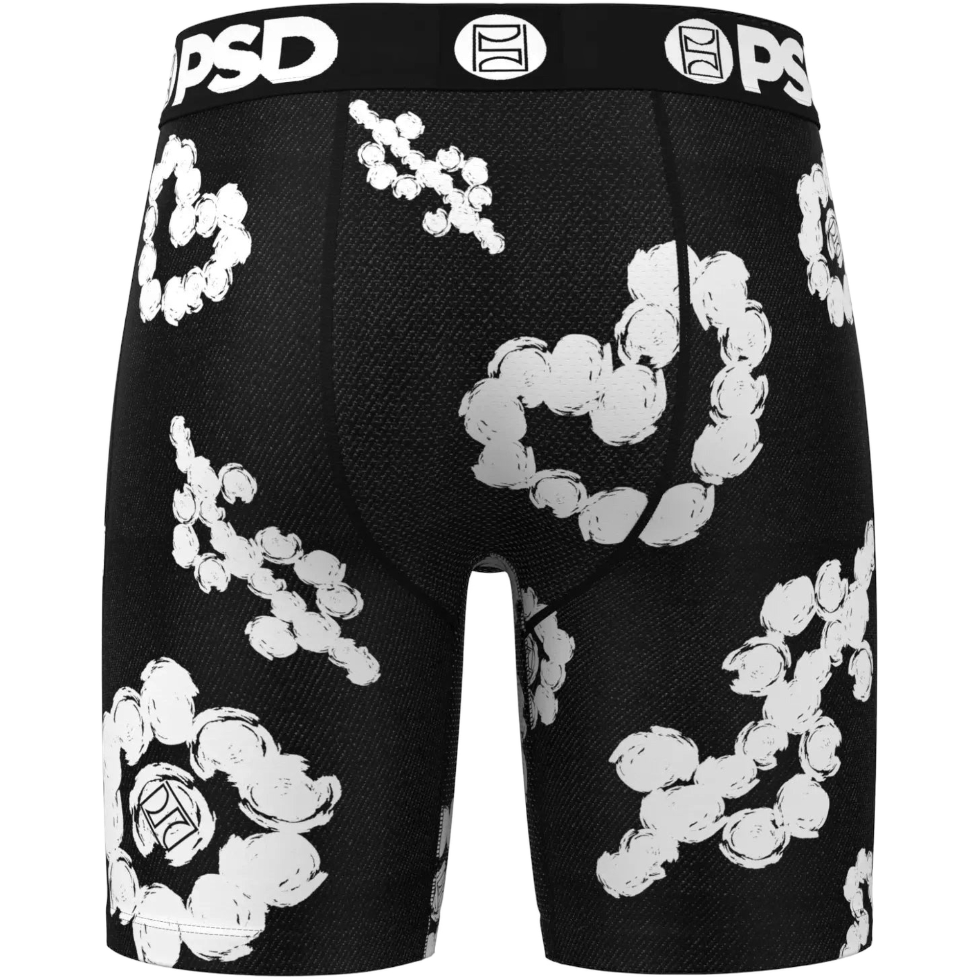 PSD Men's Cloud Drops Underwear - BLACK/WHITE Thumbnail View 2