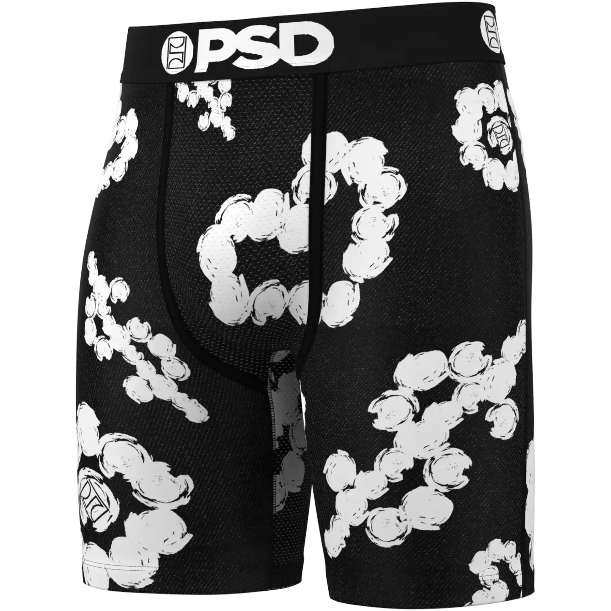 PSD Men's Cloud Drops Underwear - BLACK/WHITE