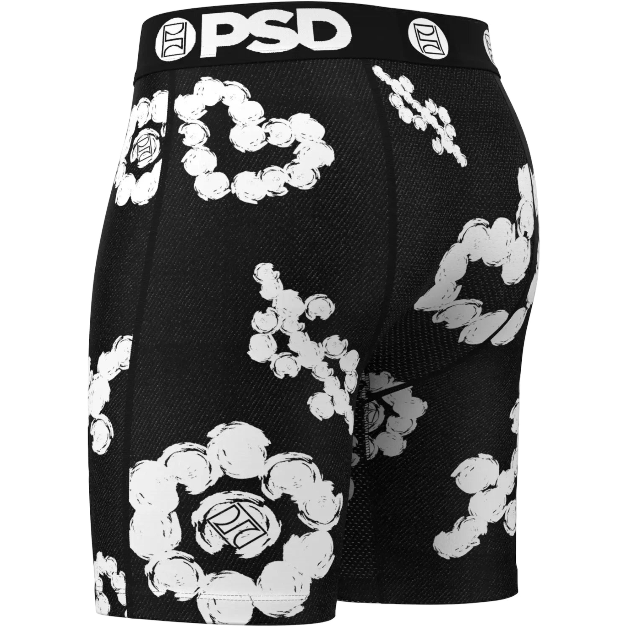 PSD Men's Cloud Drops Underwear - BLACK/WHITE Thumbnail View 4
