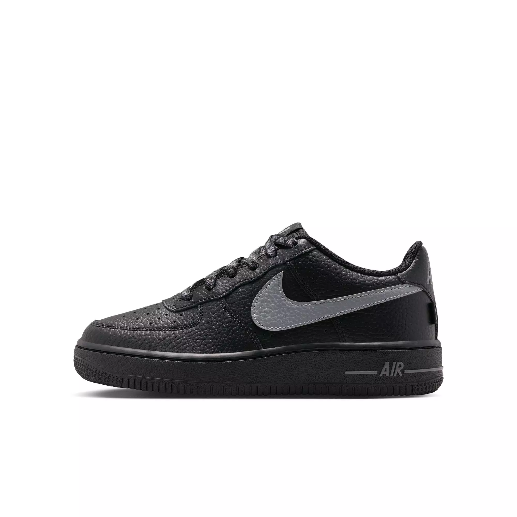 Nike Air Force 1 Low "Black/Smoke Grey" Grade School Boys' Shoe - BLACK/GREY