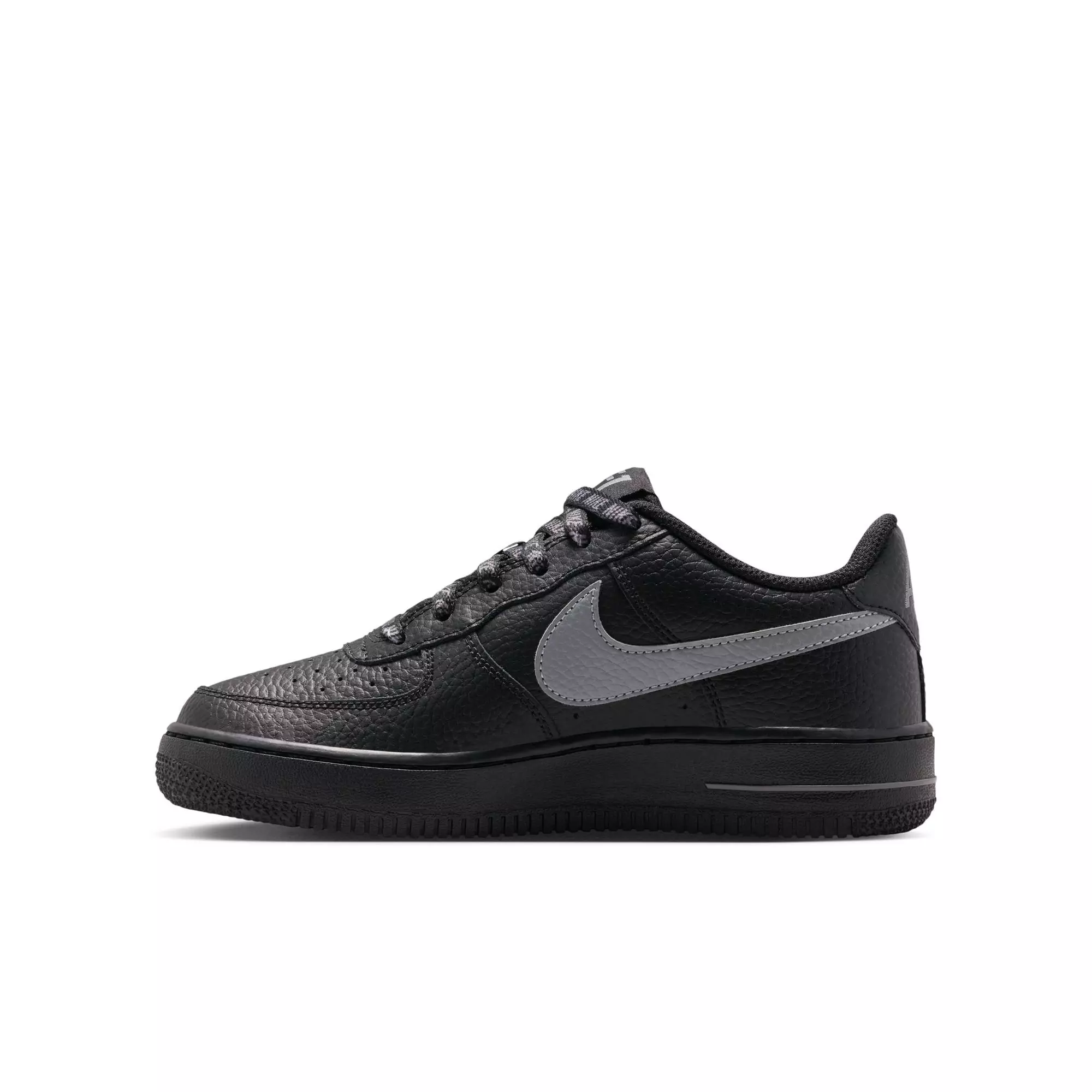 Nike Air Force 1 Low "Black/Smoke Grey" Grade School Boys' Shoe - BLACK/GREY
