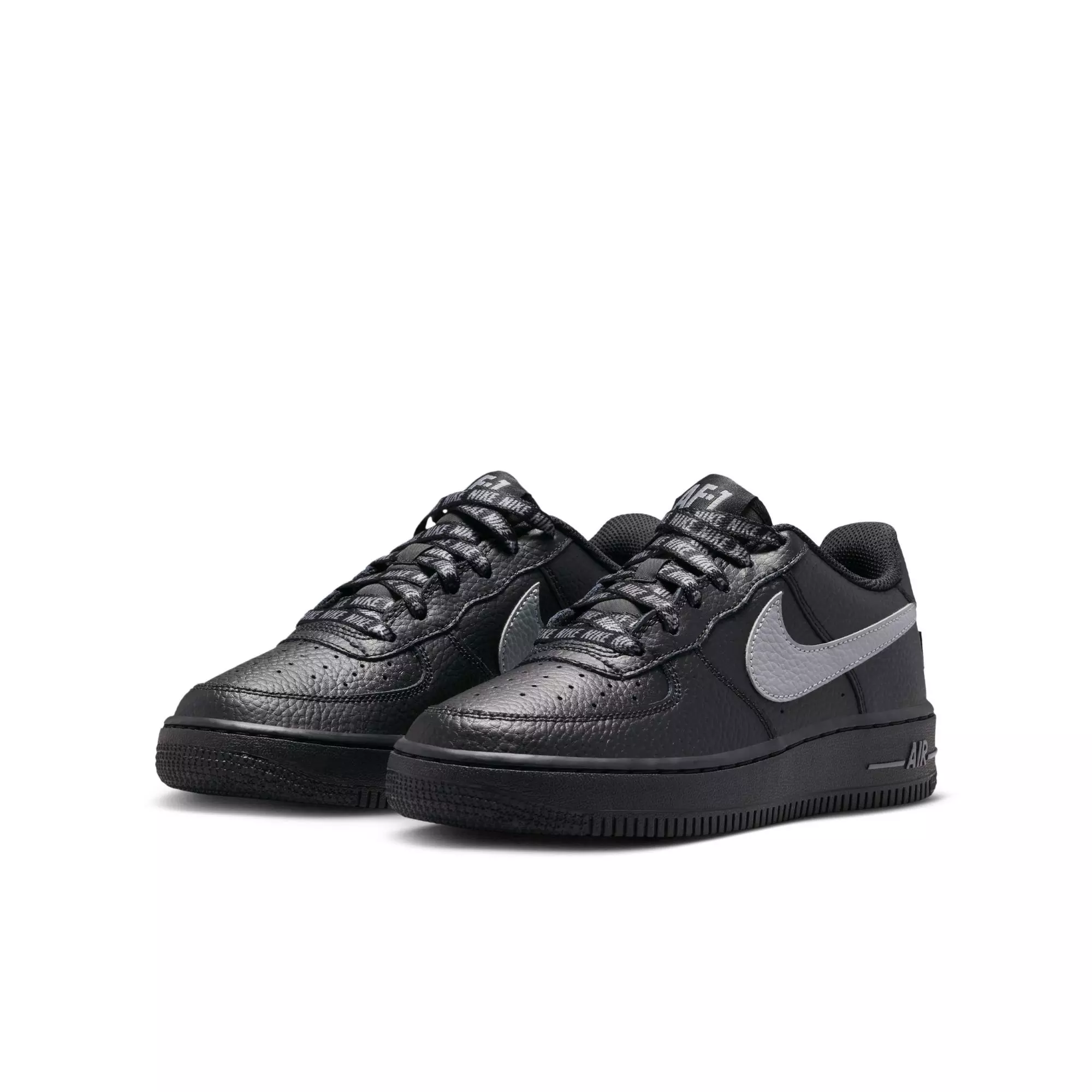 Nike Air Force 1 Low "Black/Smoke Grey" Grade School Boys' Shoe - BLACK/GREY