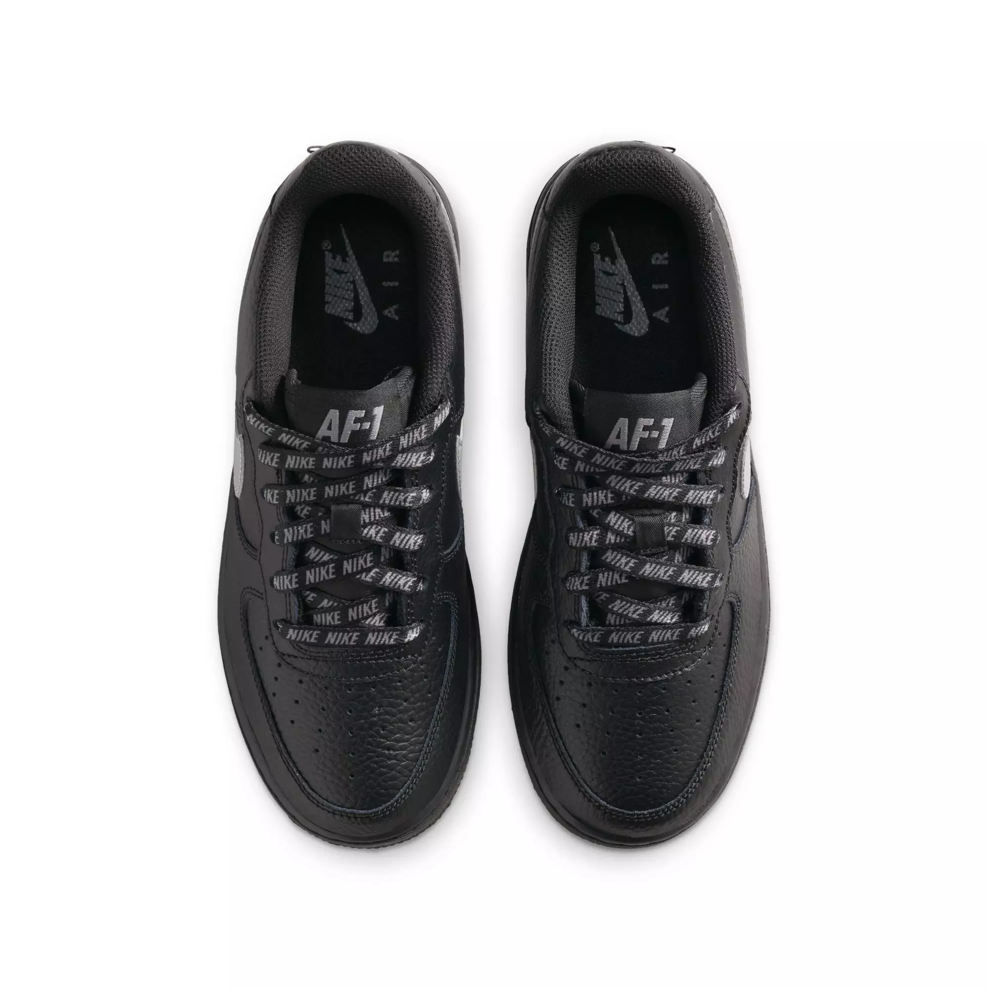 Nike Air Force 1 Low "Black/Smoke Grey" Grade School Boys' Shoe - BLACK/GREY