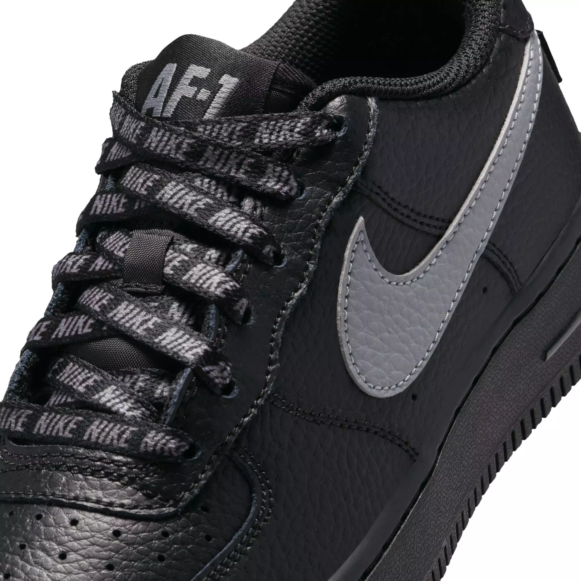 Nike Air Force 1 Low "Black/Smoke Grey" Grade School Boys' Shoe - BLACK/GREY