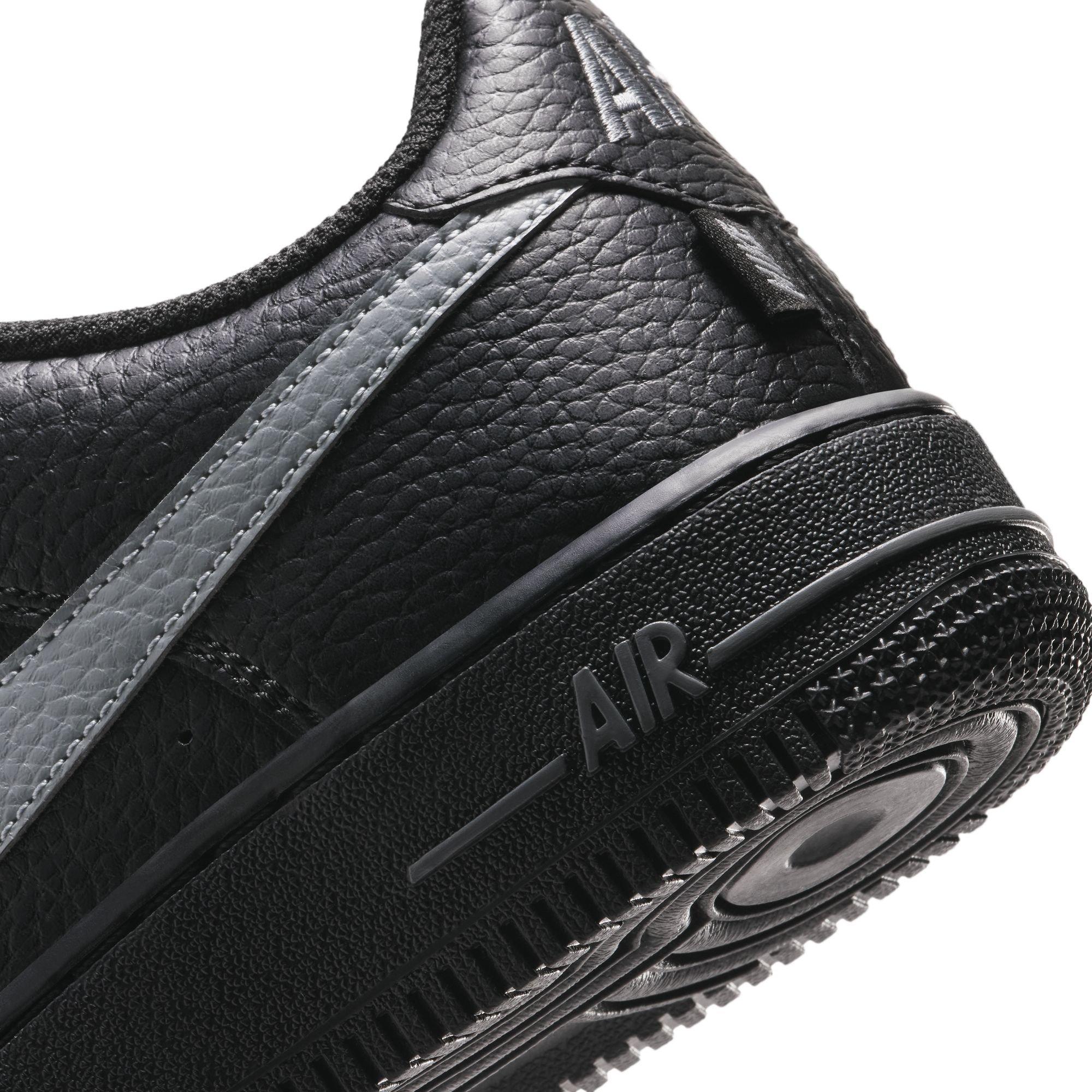 Nike Air Force 1 Low "Black/Smoke Grey" Grade School Boys' Shoe - BLACK/GREY Thumbnail View 10