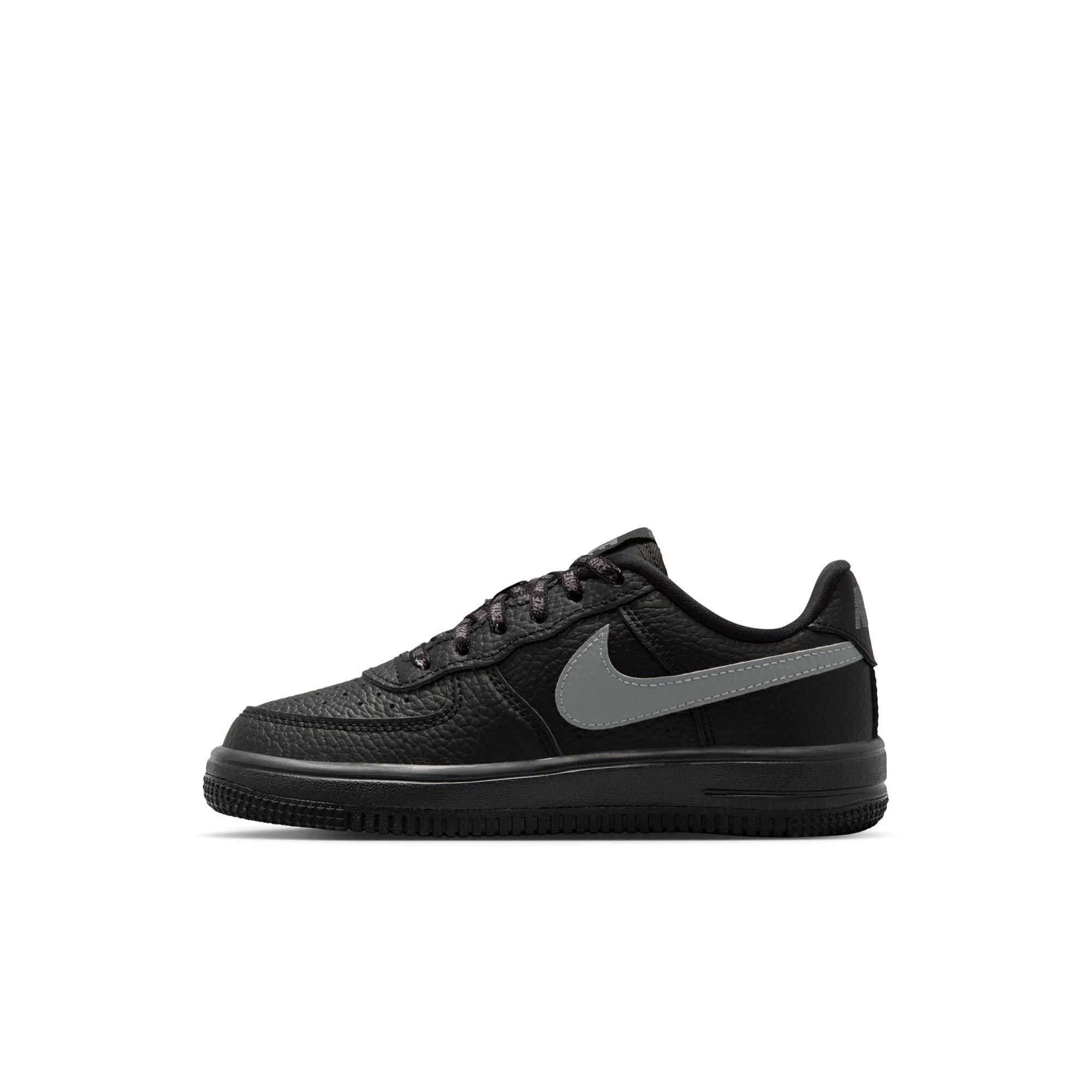 Nike Air Force 1 "Black/Smoke Grey" Preschool Boys' Shoe - BLACK/GREY Thumbnail View 4