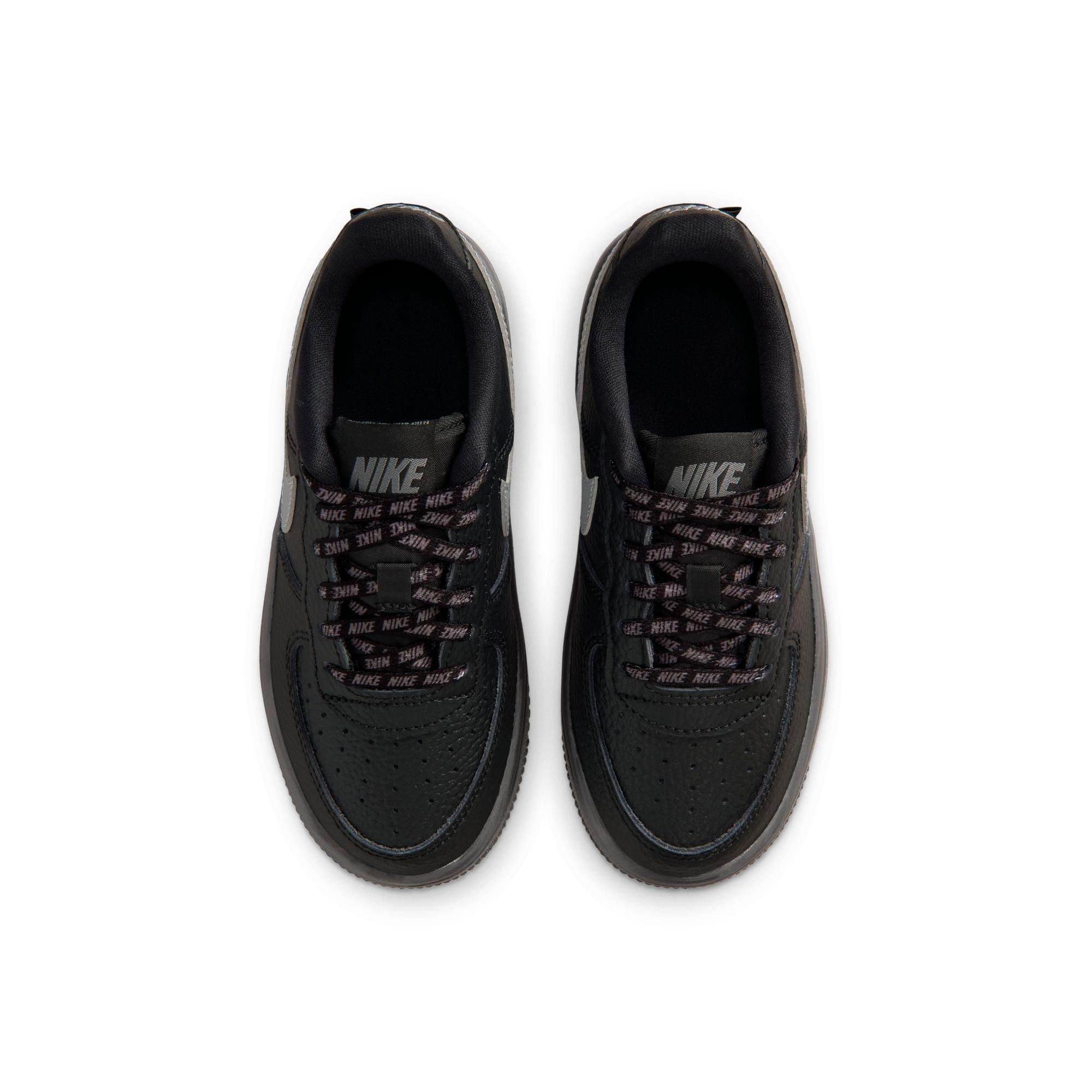 Nike Air Force 1 "Black/Smoke Grey" Preschool Boys' Shoe - BLACK/GREY Thumbnail View 6