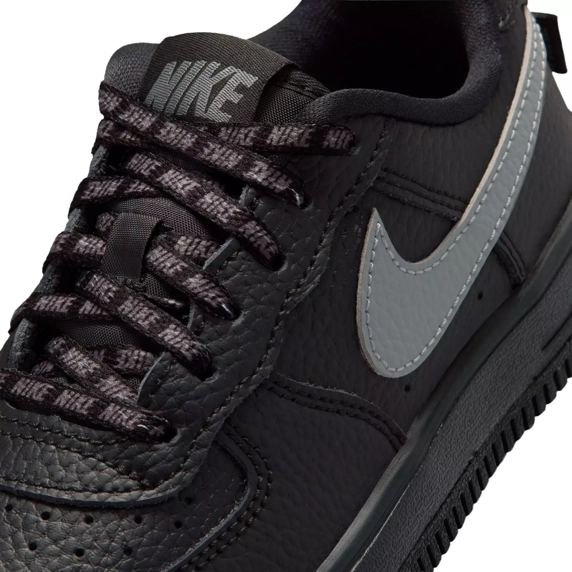 Nike Air Force 1 "Black/Smoke Grey" Preschool Boys' Shoe - BLACK/GREY