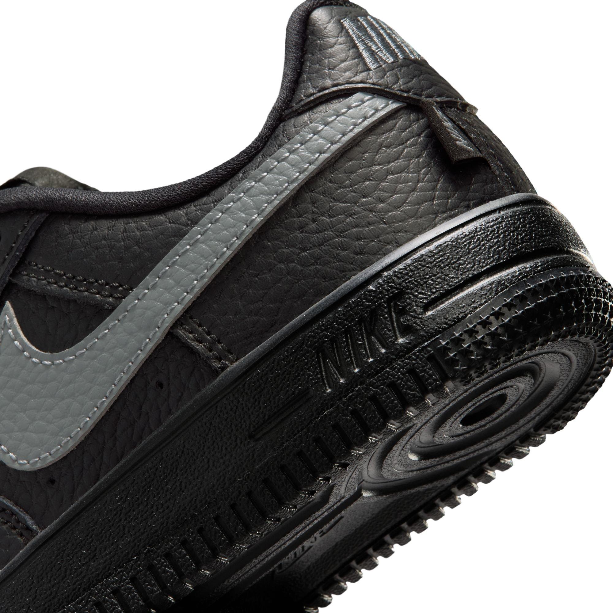 Nike Air Force 1 "Black/Smoke Grey" Preschool Boys' Shoe - BLACK/GREY Thumbnail View 10
