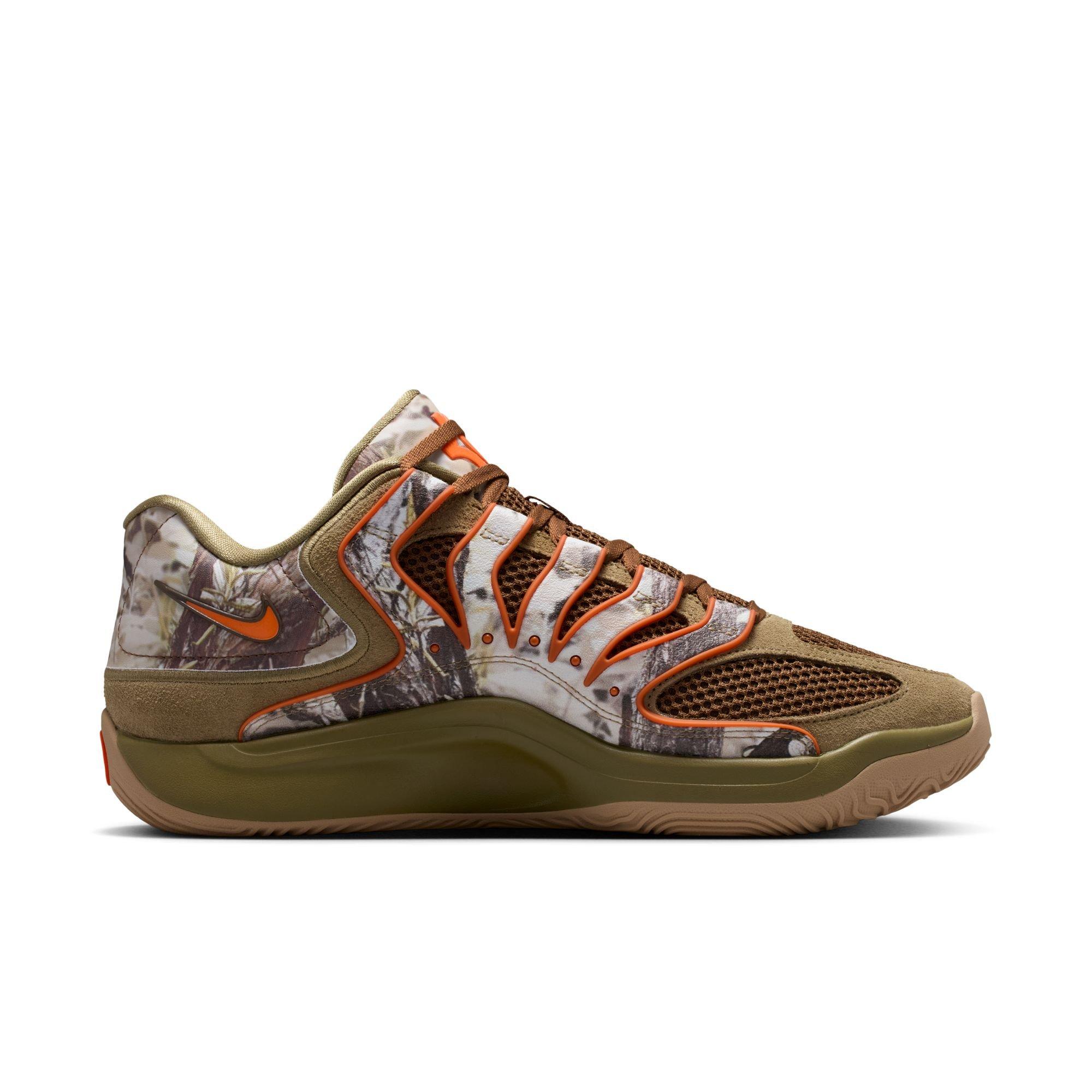 Nike KD18 "Coyote" Men's Basketball Shoe - COYOTE/SAFETY ORANGE/BROWN Thumbnail View 3