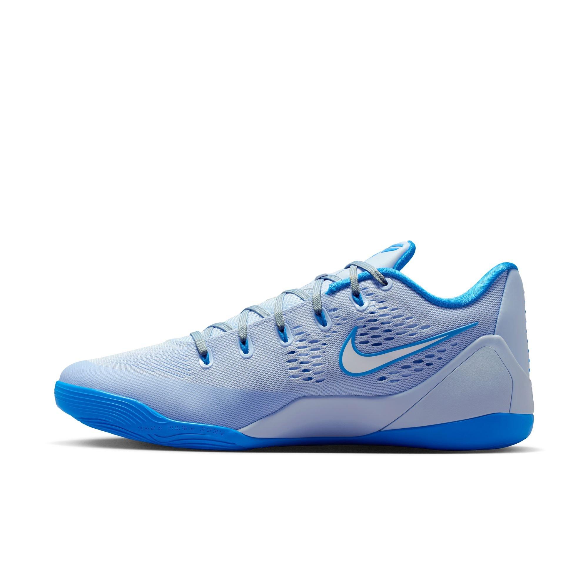 Nike Kobe IX Elite Low EM Protro "Hydrogen Blue" Men's Basketball Shoe - HYDROGEN BLUE/PHOTO BLUE/WHITE Thumbnail View 9