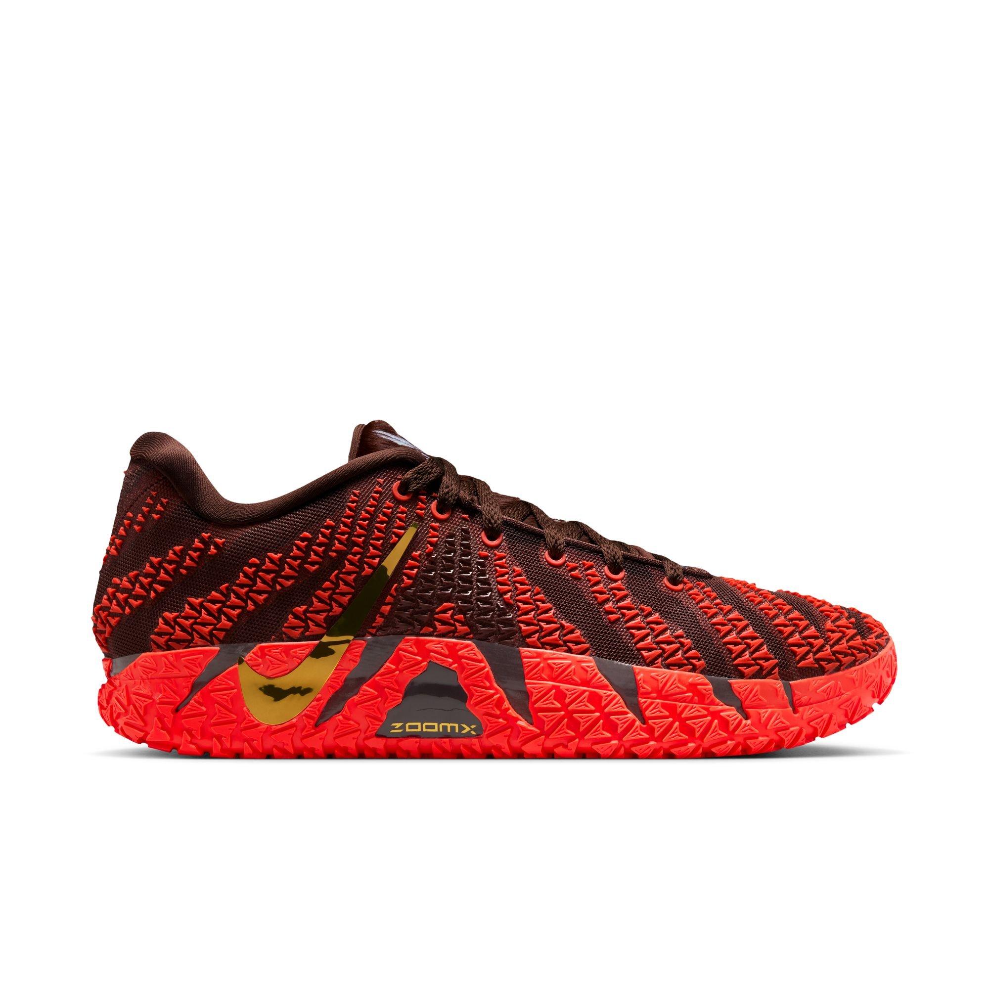 Nike Ja 3 "Lunar New Year" Men's Basketball Shoe - CHOCOLATE/METALLIC GOLD/SILT RED Thumbnail View 2