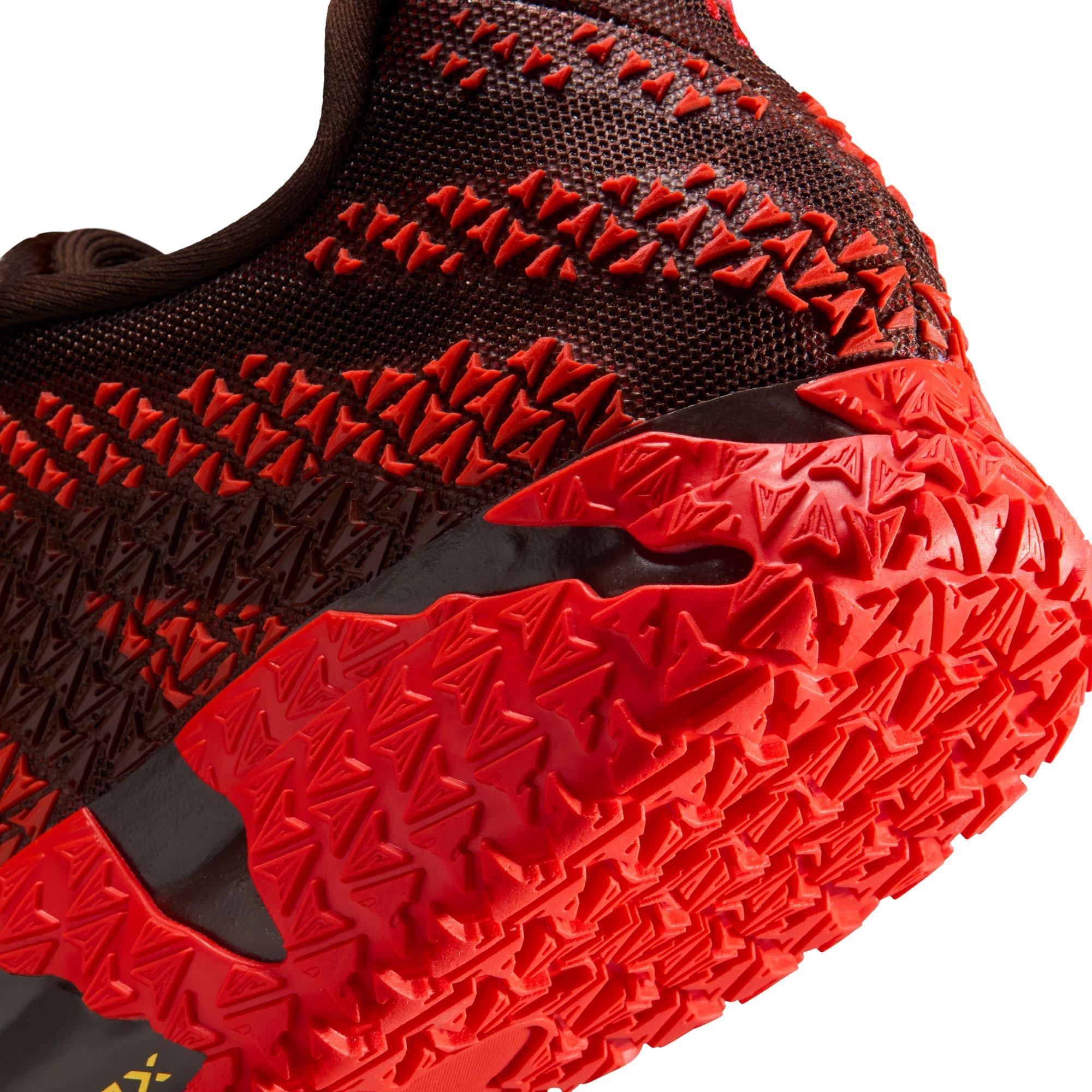 Nike Ja 3 "Lunar New Year" Men's Basketball Shoe - CHOCOLATE/METALLIC GOLD/SILT RED Thumbnail View 6