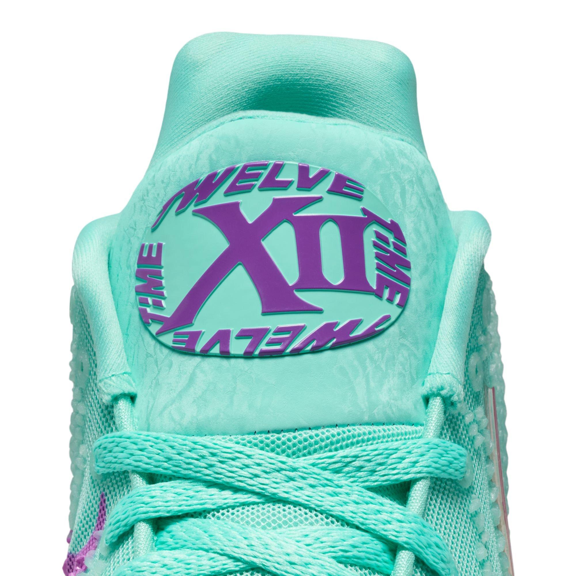 Nike Ja 3 "12 Time" Men's Basketball Shoe - BLEACHED TURQ/SAFETY ORANGE/VIVID PURPLE Thumbnail View 7