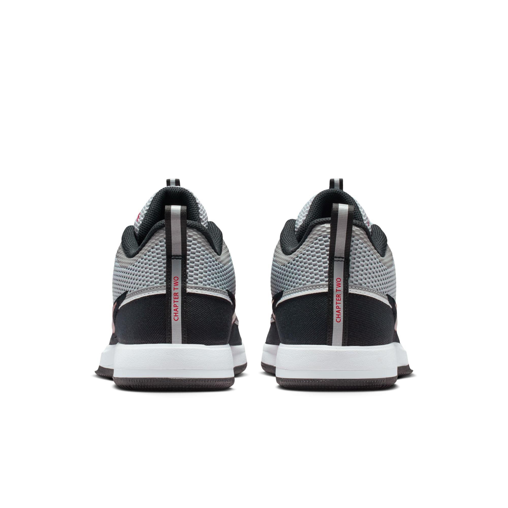 Nike Book 2 "Spiridon" Men&rsquo;s Basketball Shoe - METALLIC SILVER/SPORT RED/BLACK Thumbnail View 10