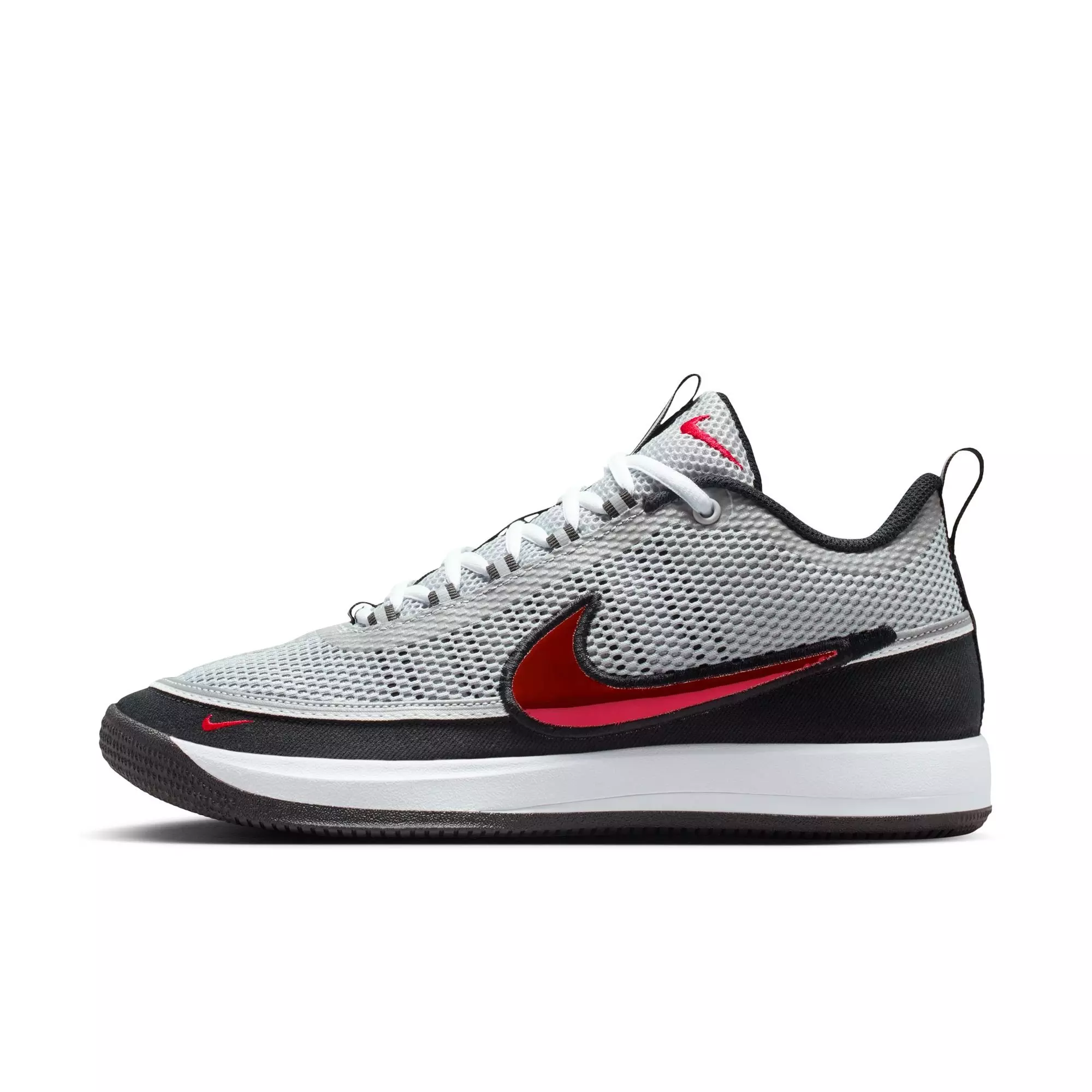 Nike Book 2 "Spiridon" Men&rsquo;s Basketball Shoe - METALLIC SILVER/SPORT RED/BLACK