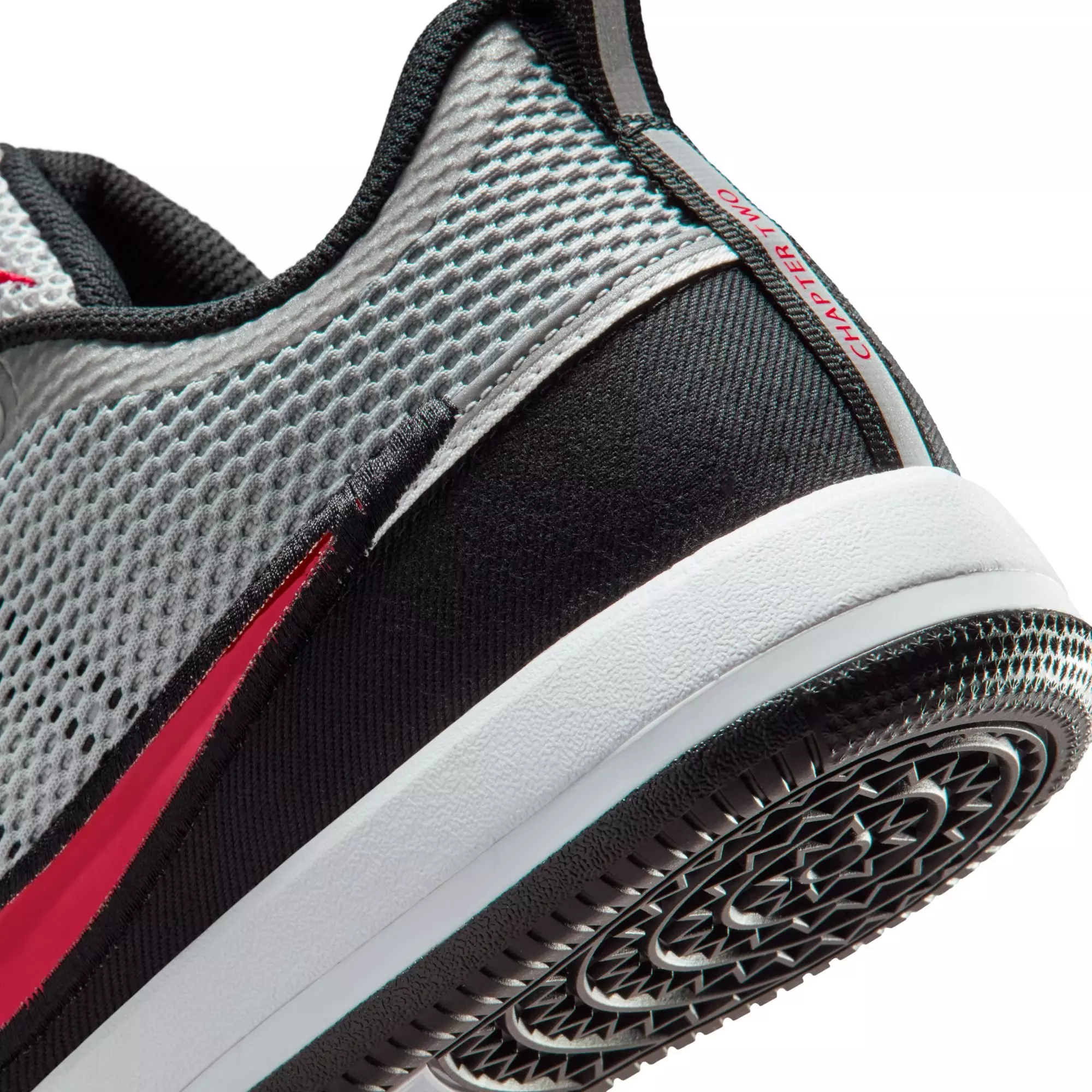 Nike Book 2 "Spiridon" Men&rsquo;s Basketball Shoe - METALLIC SILVER/SPORT RED/BLACK