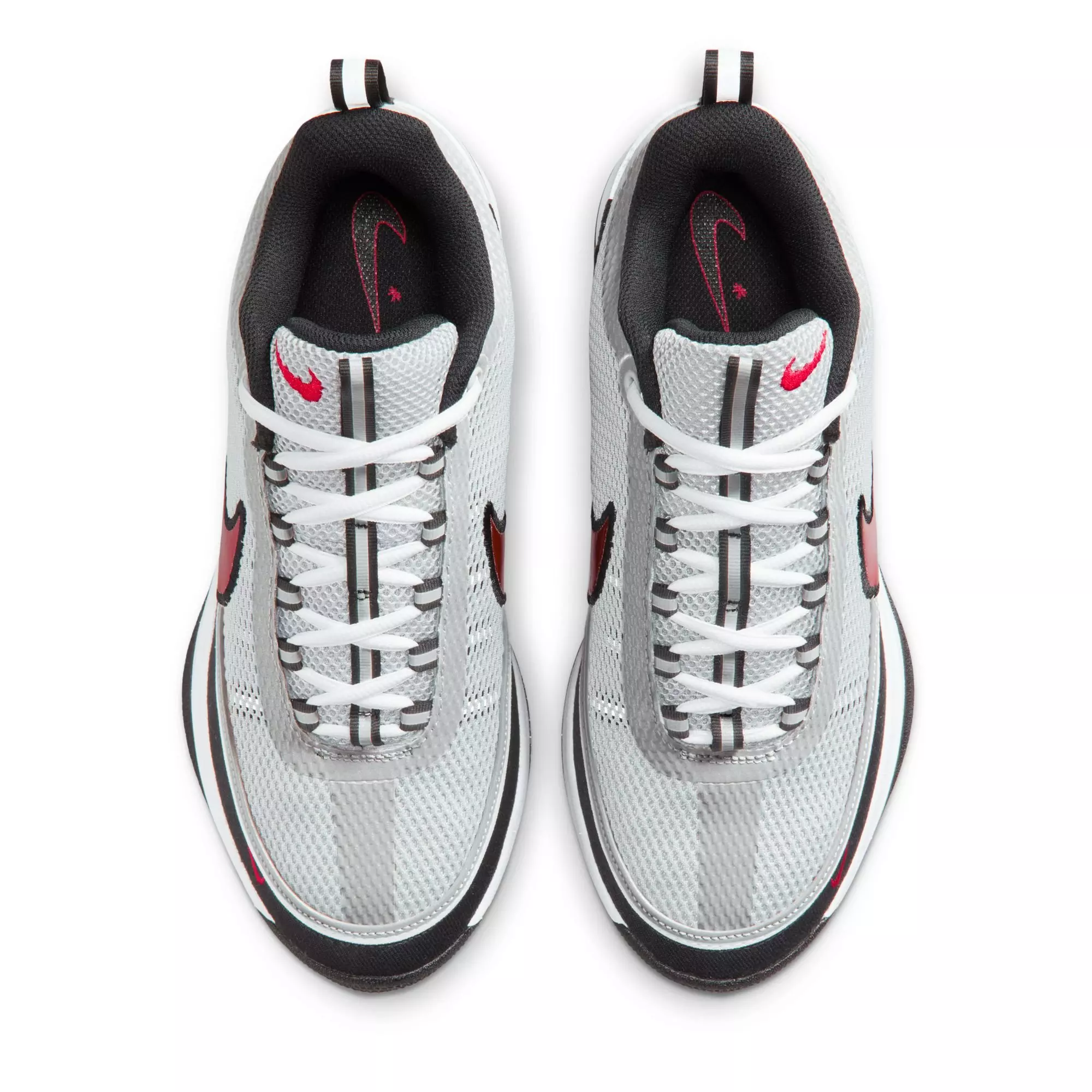 Nike Book 2 "Spiridon" Men&rsquo;s Basketball Shoe - METALLIC SILVER/SPORT RED/BLACK