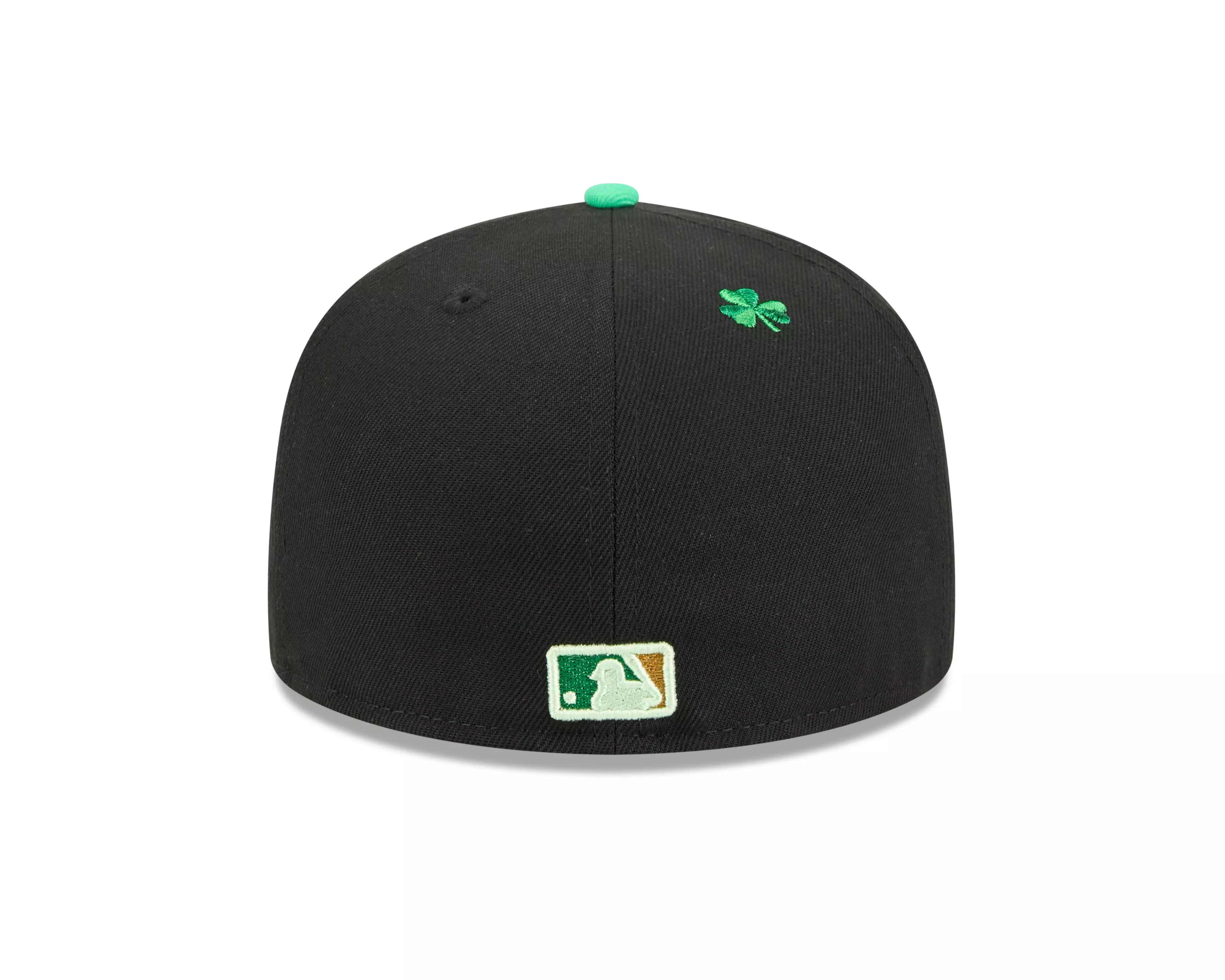 New Era Cincinnati Reds 59FIFTY St. Paddy's Fitted Hat-Black/Green - BLACK/GREEN