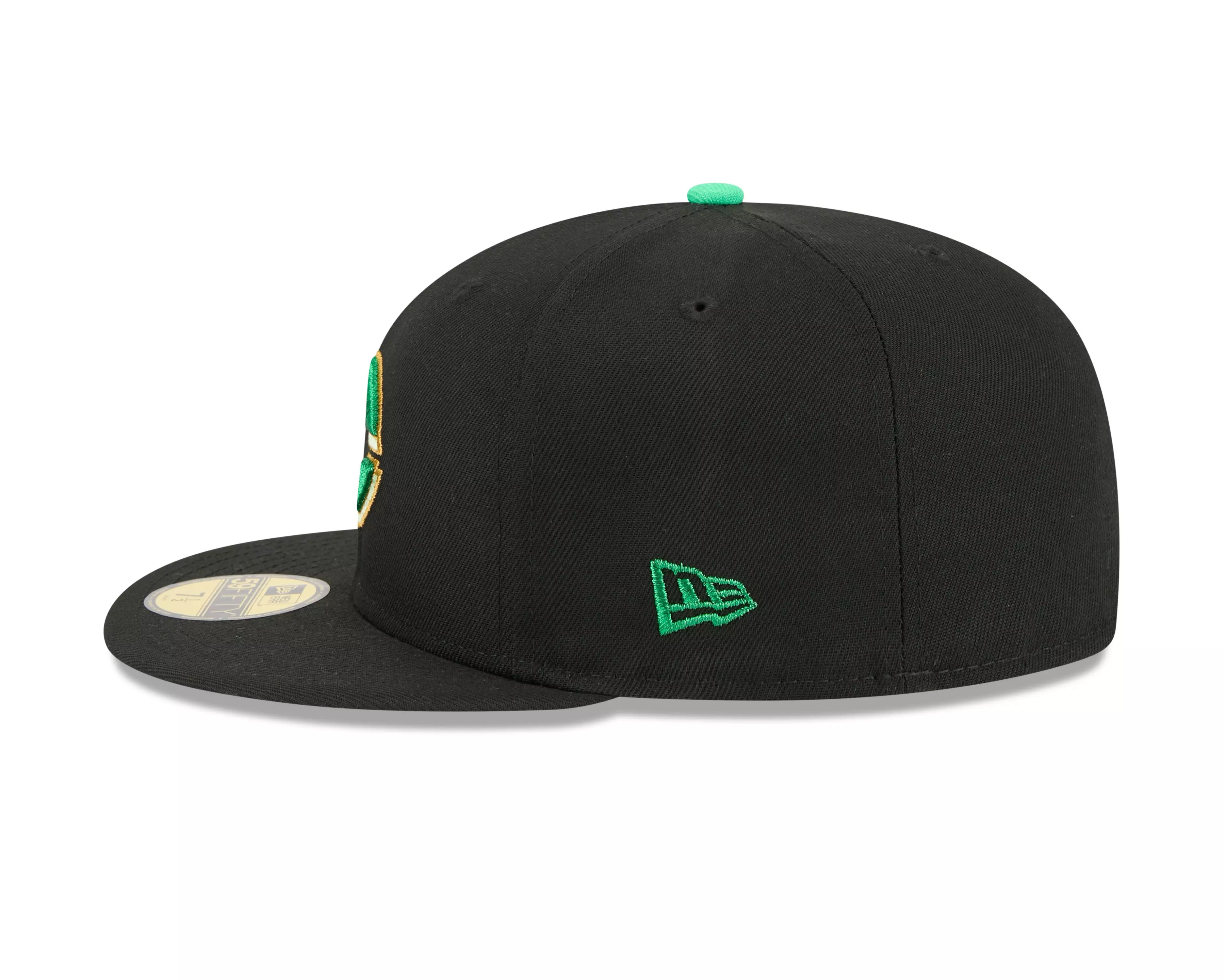 New Era Cincinnati Reds 59FIFTY St. Paddy's Fitted Hat-Black/Green - BLACK/GREEN