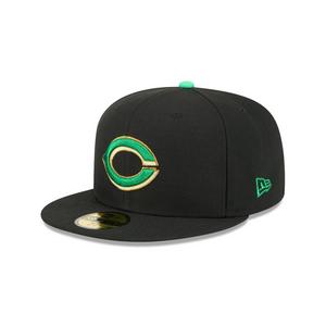 New Era Cincinnati Reds 59FIFTY St. Paddy's Fitted Hat-Black/Green