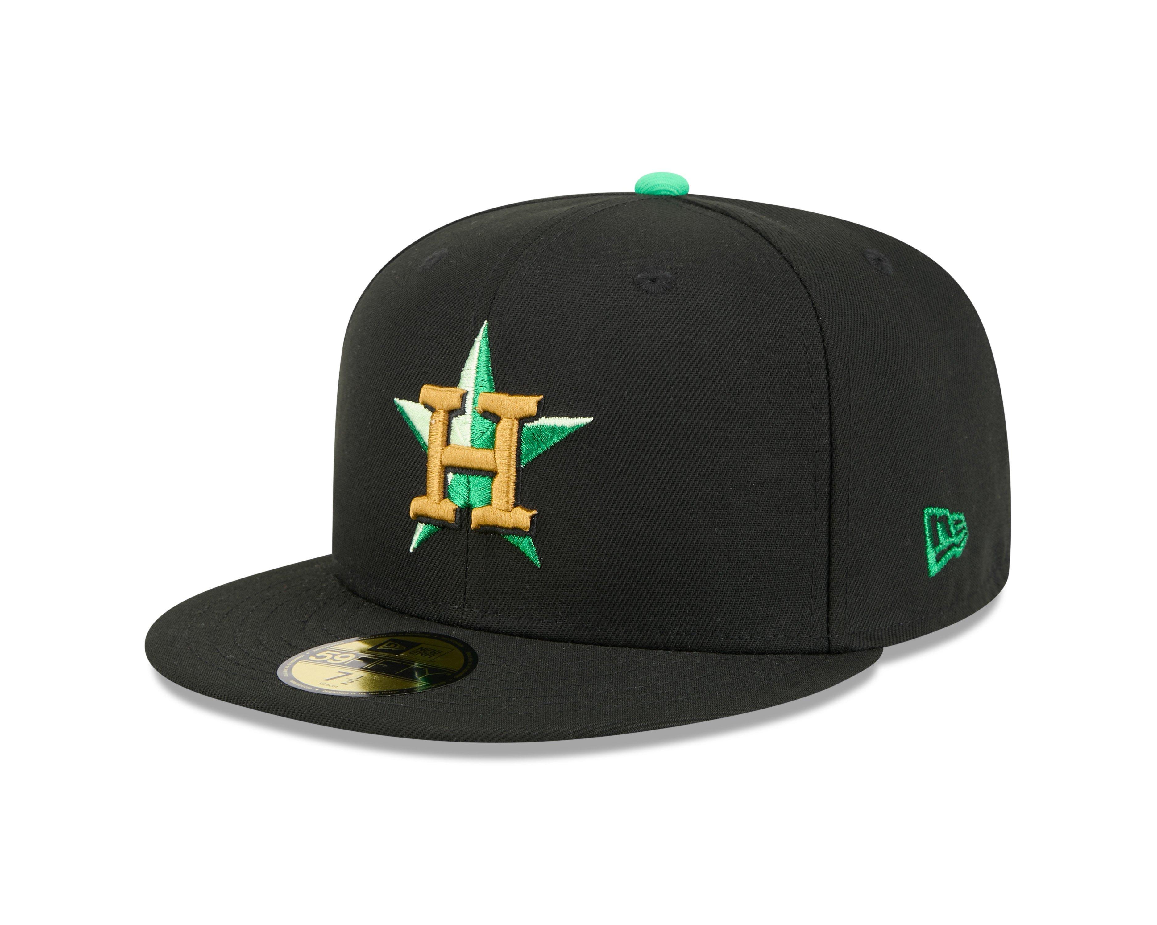 New Era Houston Astros 59FIFTY St. Paddy's Fitted Hat-Black/Green - BLACK/GREEN Thumbnail View 1