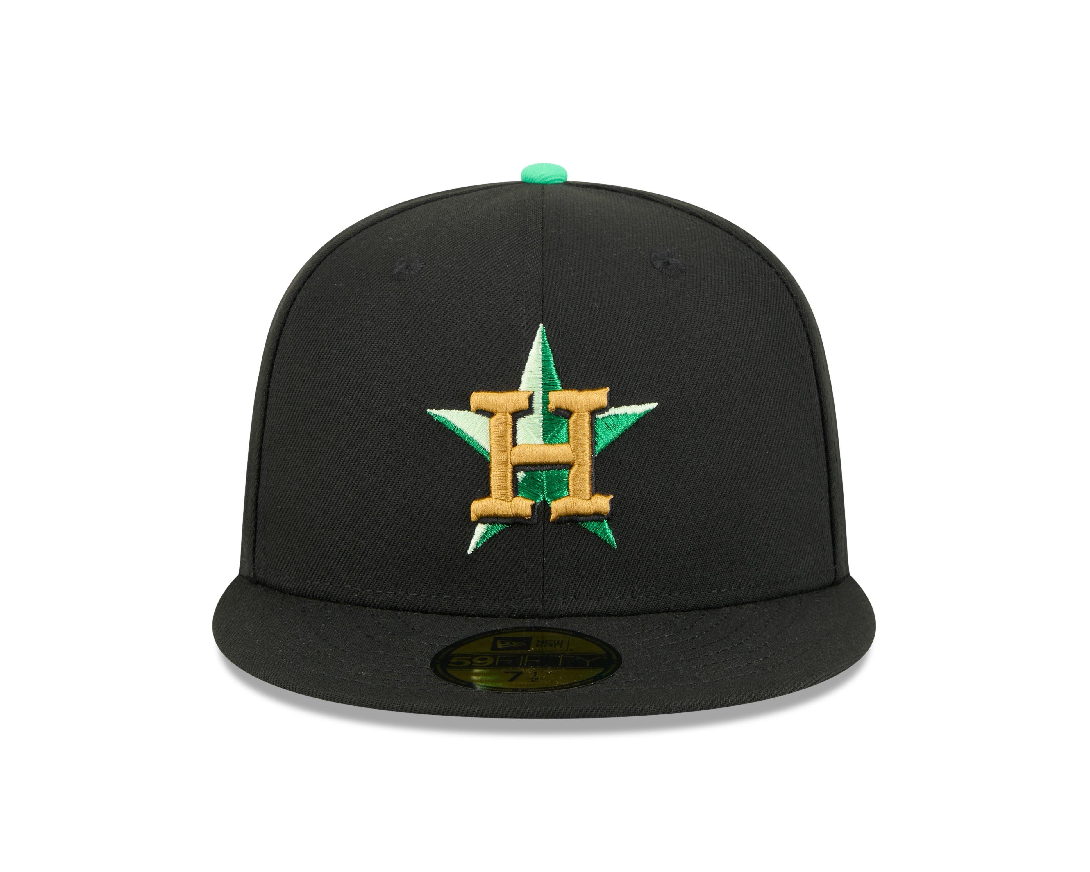New Era Houston Astros 59FIFTY St. Paddy's Fitted Hat-Black/Green - BLACK/GREEN Thumbnail View 3