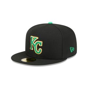 New Era Kansas City Royals 59FIFTY St. Paddy's Fitted Hat-Black/Green