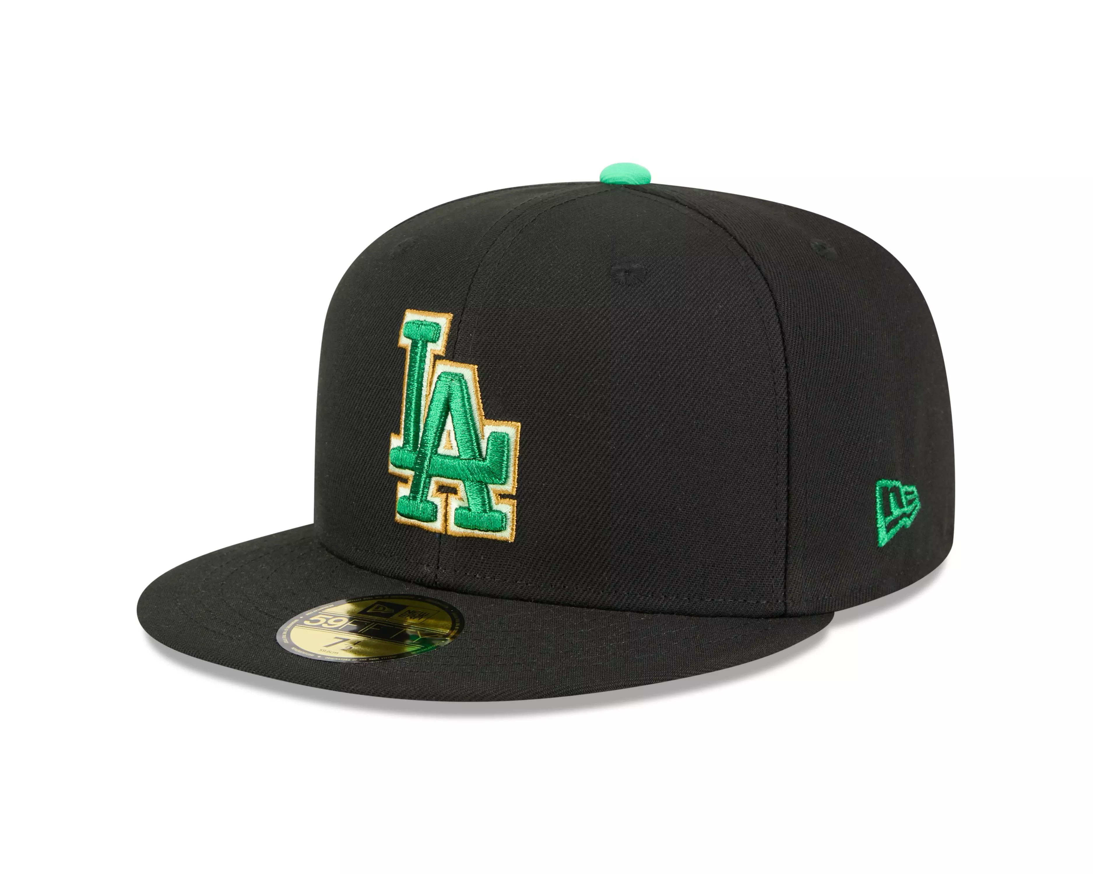 New Era Los Angeles Dodgers 59FIFTY St. Paddy's Fitted Hat-Black/Green - BLACK/GREEN