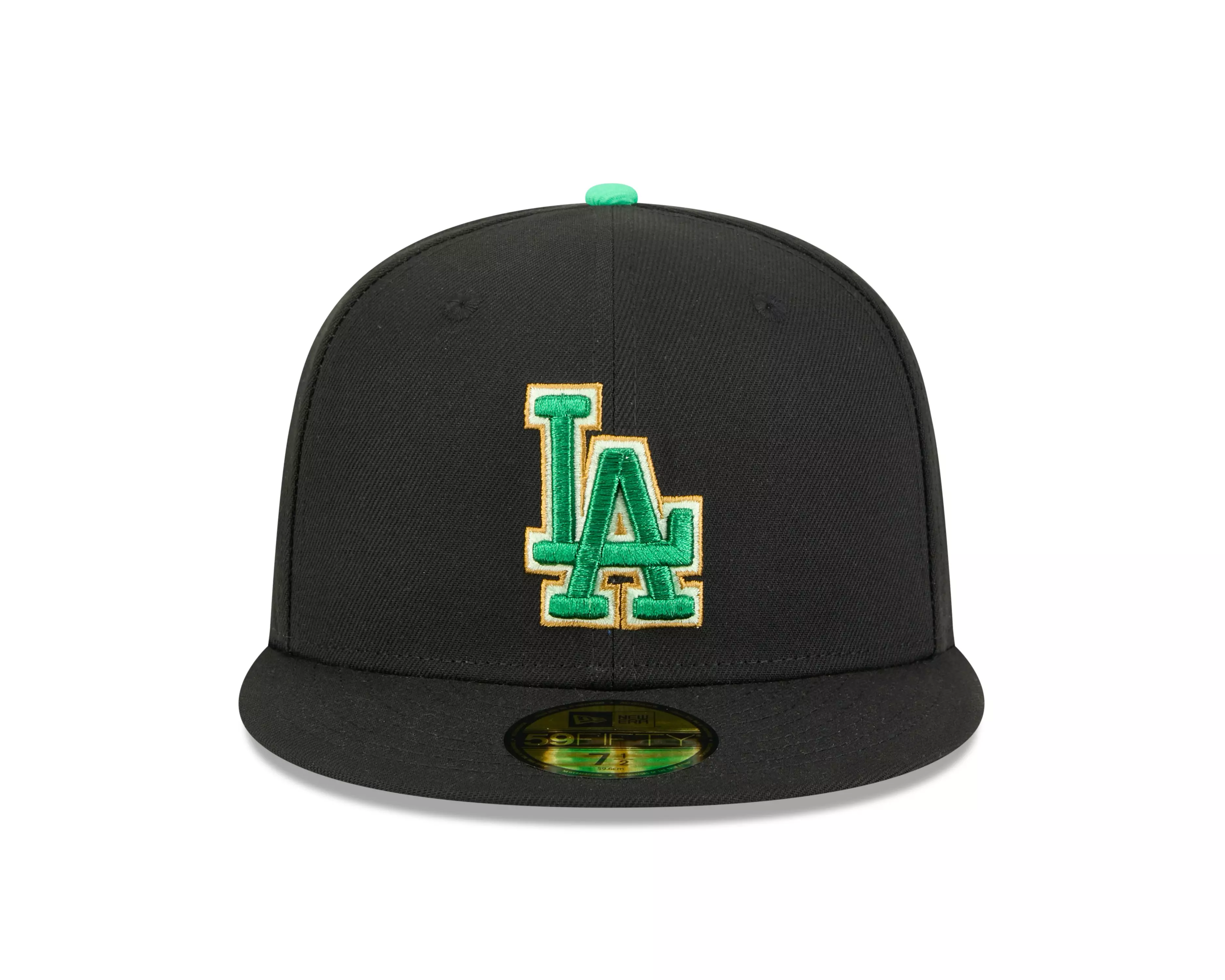 New Era Los Angeles Dodgers 59FIFTY St. Paddy's Fitted Hat-Black/Green - BLACK/GREEN