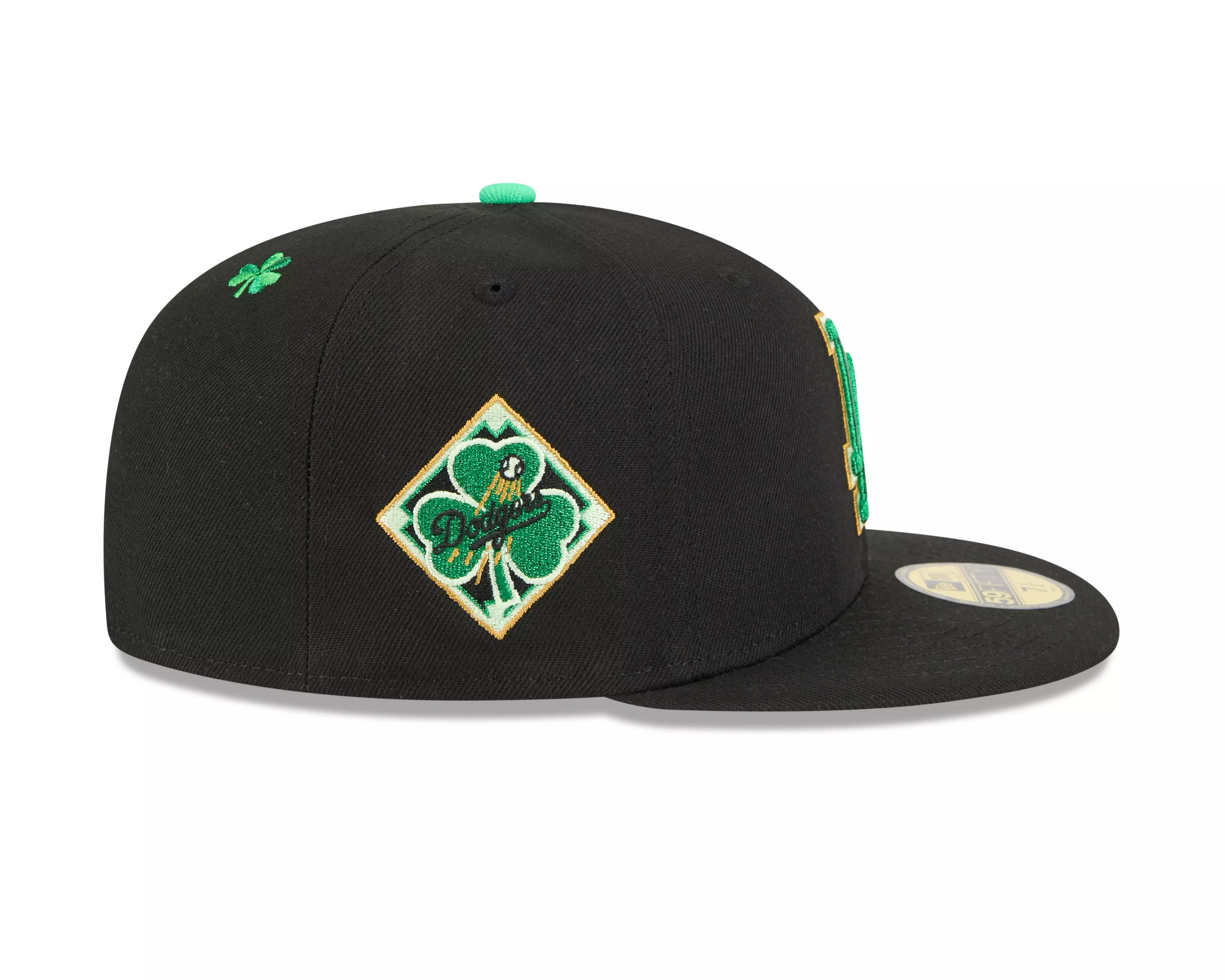 New Era Los Angeles Dodgers 59FIFTY St. Paddy's Fitted Hat-Black/Green - BLACK/GREEN