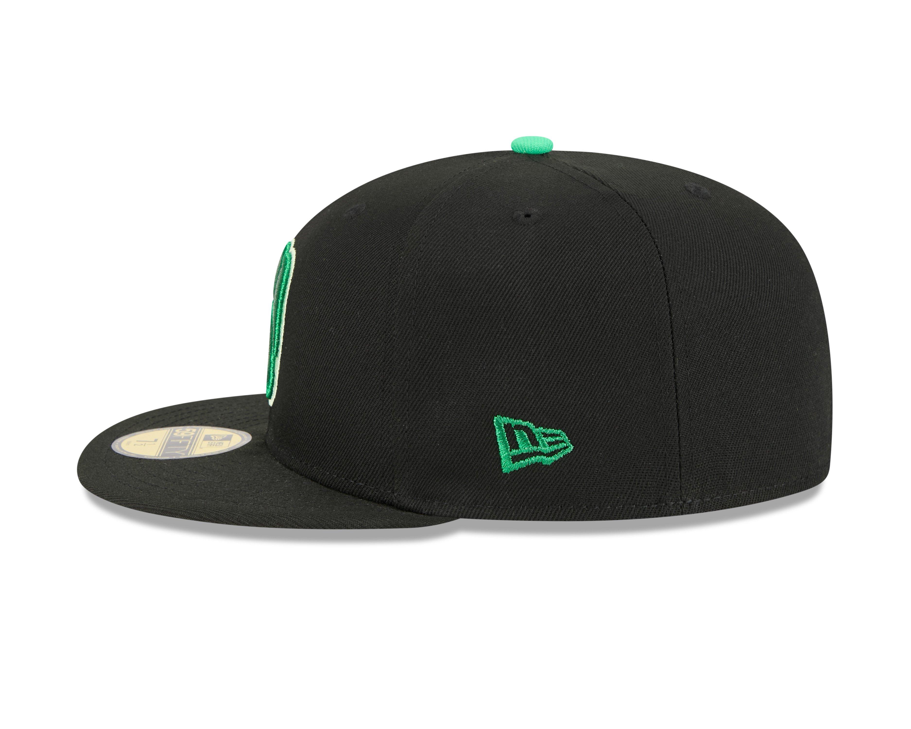 New Era Milwaukee Brewers 59FIFTY St. Paddy's Fitted Hat-Black/Green