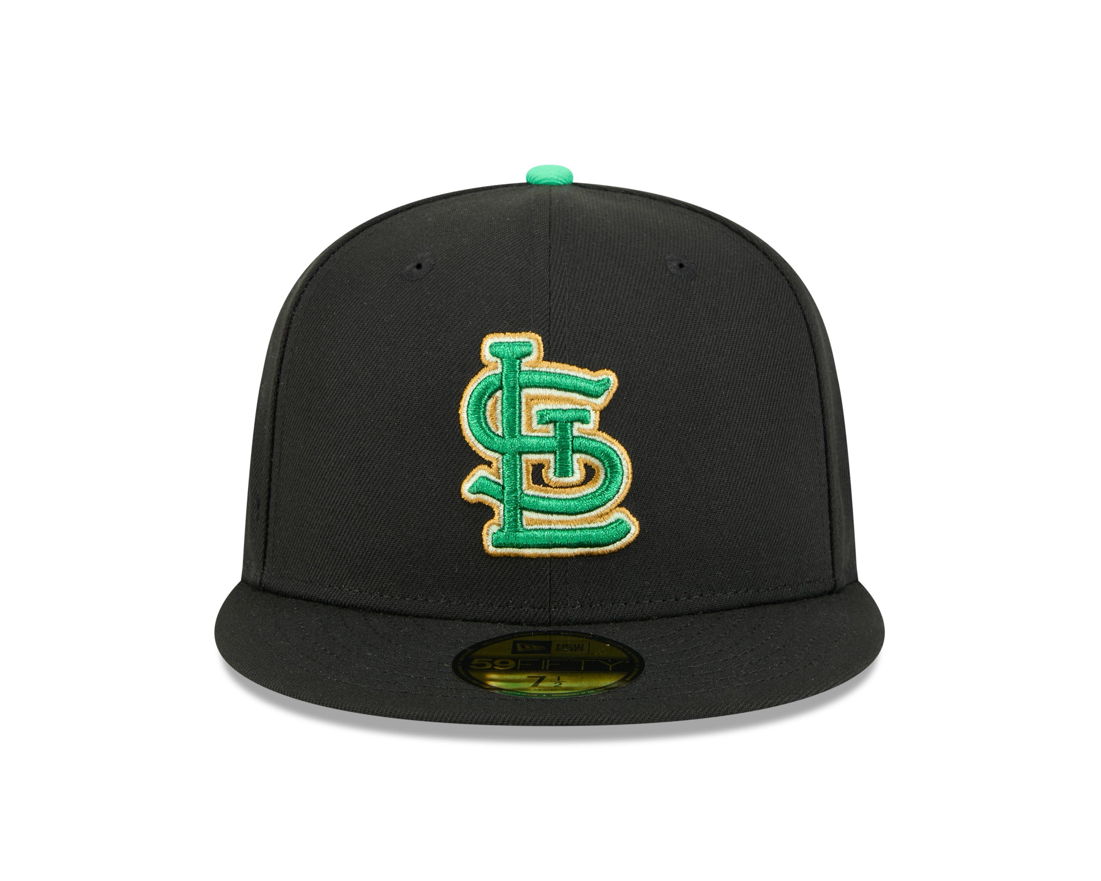 New Era St. Louis Cardinals 59FIFTY St. Paddy's Fitted Hat-Black/Green