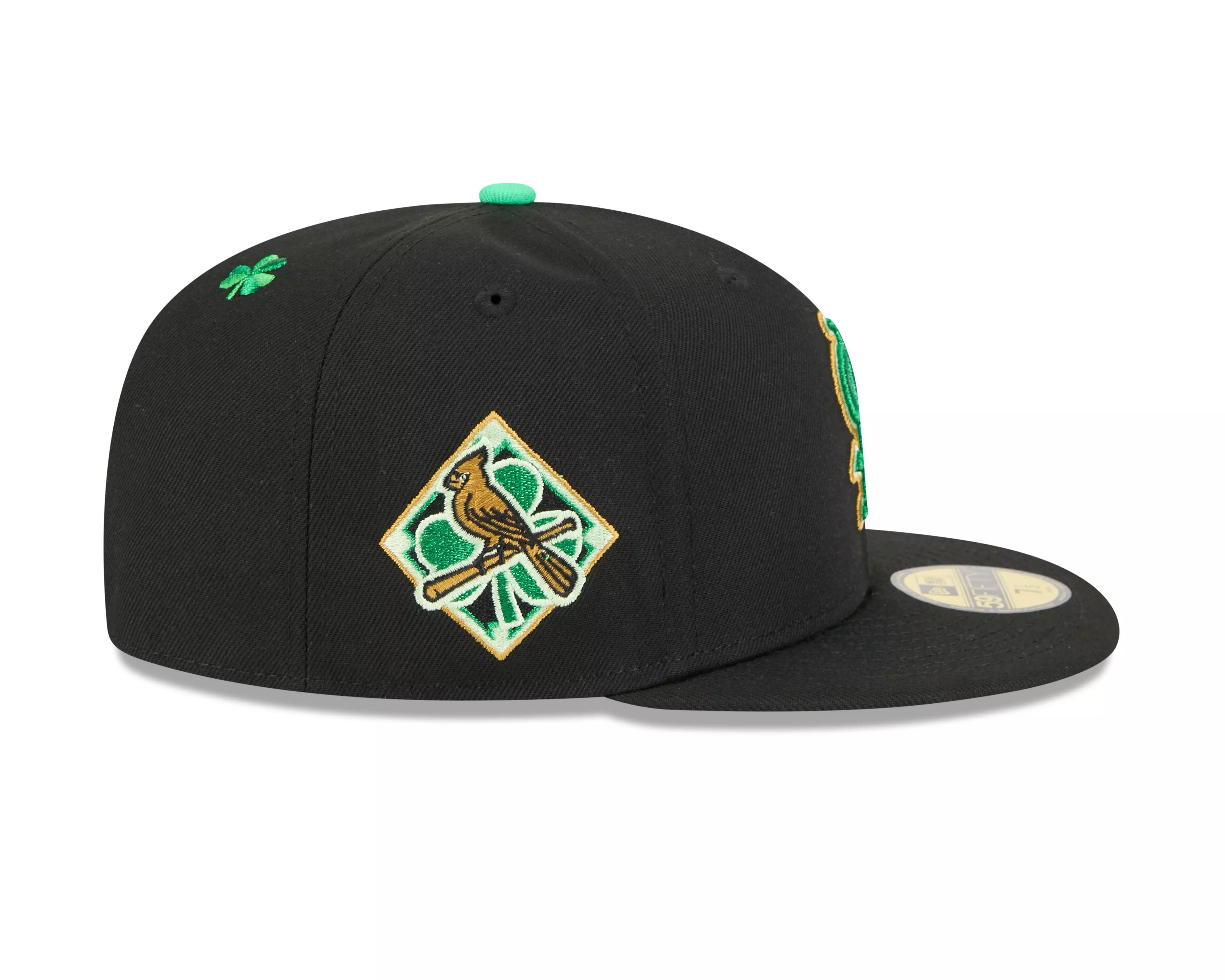 New Era St. Louis Cardinals 59FIFTY St. Paddy's Fitted Hat-Black/Green - BLACK/GREEN