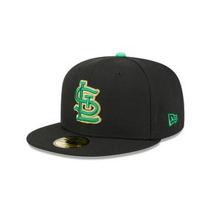 New Era St. Louis Cardinals 59FIFTY St. Paddy's Fitted Hat-Black/Green