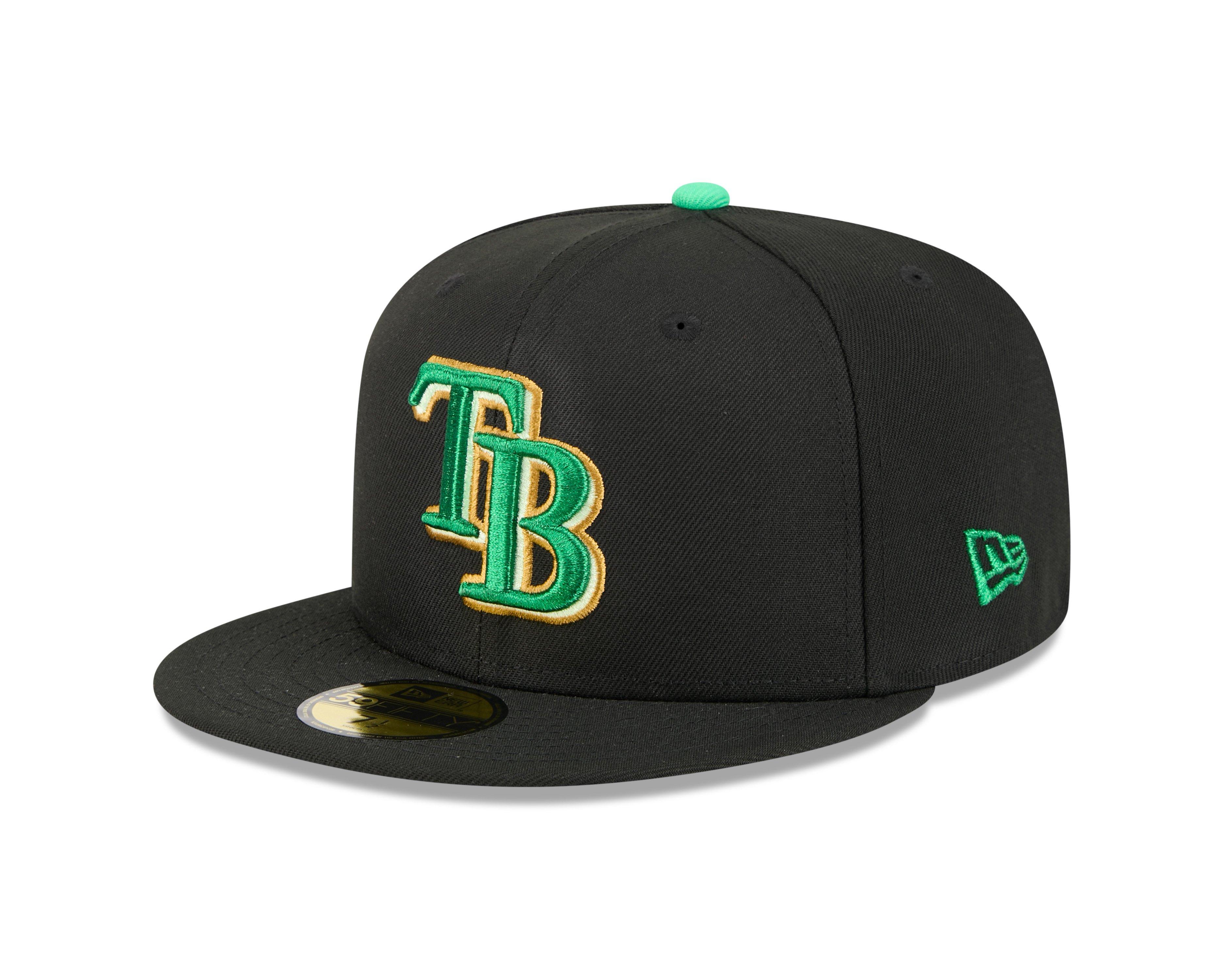 New Era Tampa Bay Rays 59FIFTY St. Paddy's Fitted Hat - Black/Green - BLACK/GREEN Thumbnail View 1
