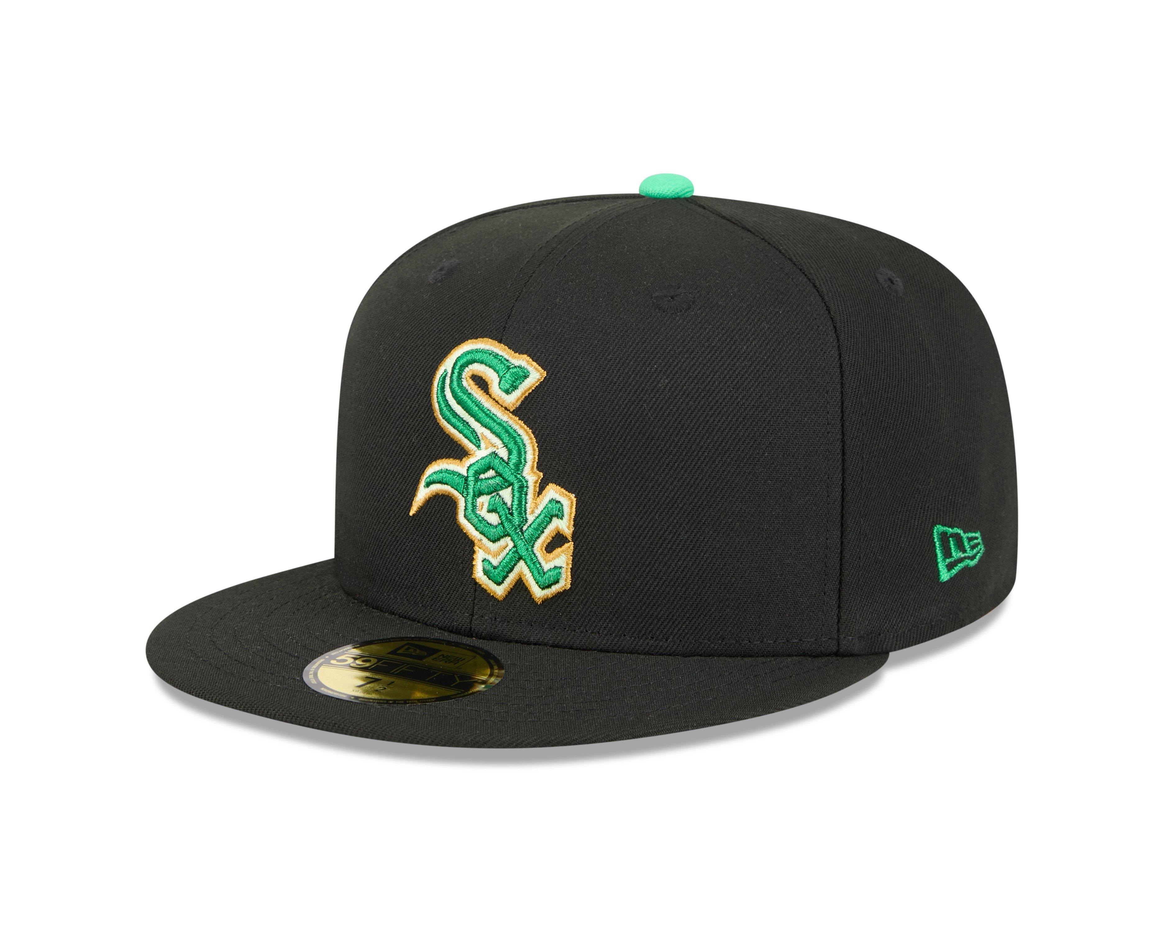 New Era Chicago White Sox 59FIFTY St. Paddy's Fitted Hat-Black/Green - BLACK/GREEN Thumbnail View 1